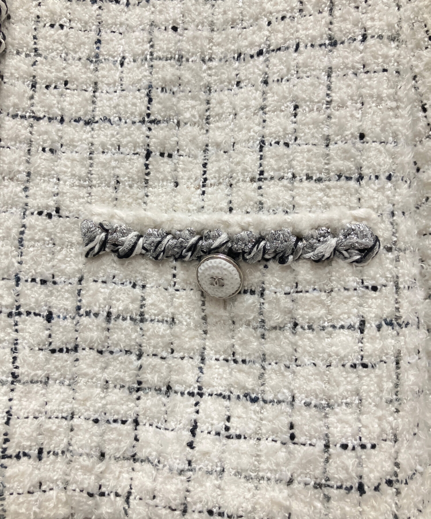 中古・古着通販】CHANEL (シャネル) ツイードジップアップジャケット