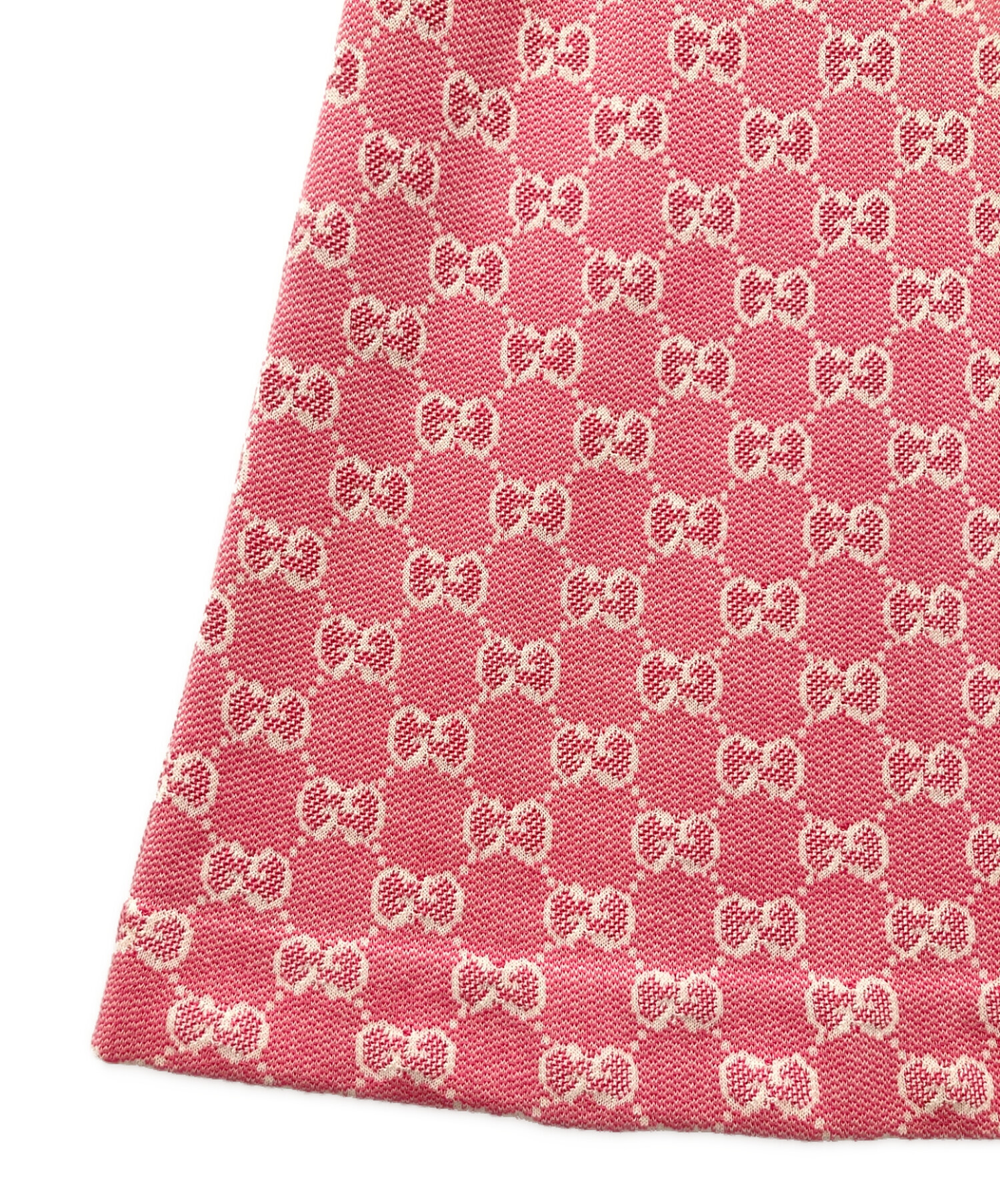 中古・古着通販】GUCCI (グッチ) GGニットワンピース ピンク サイズ:S