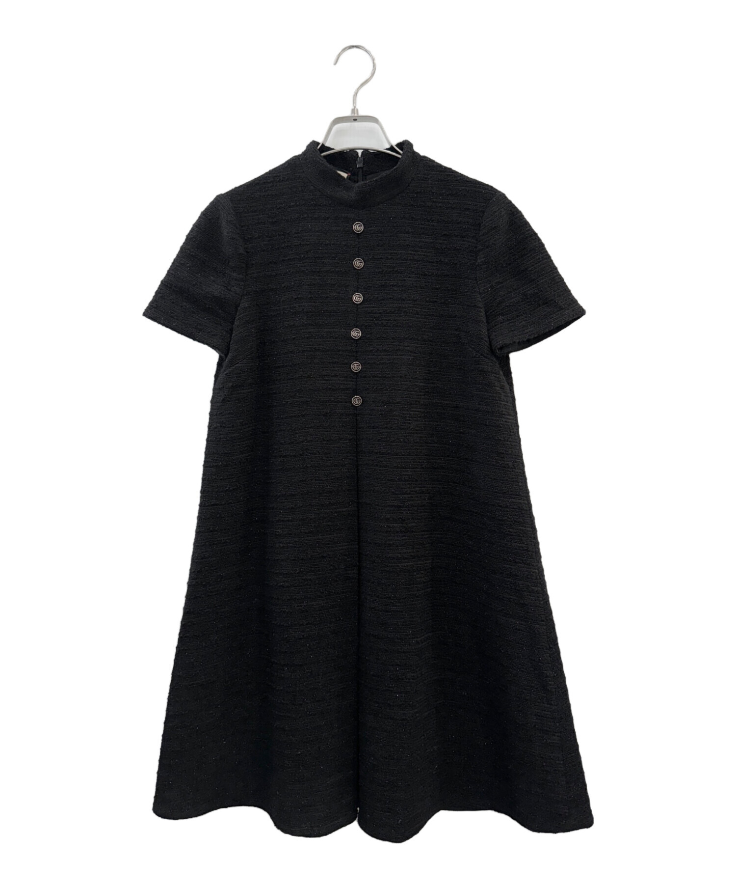 中古・古着通販】GUCCI (グッチ) GGボタンツイードラメワンピース