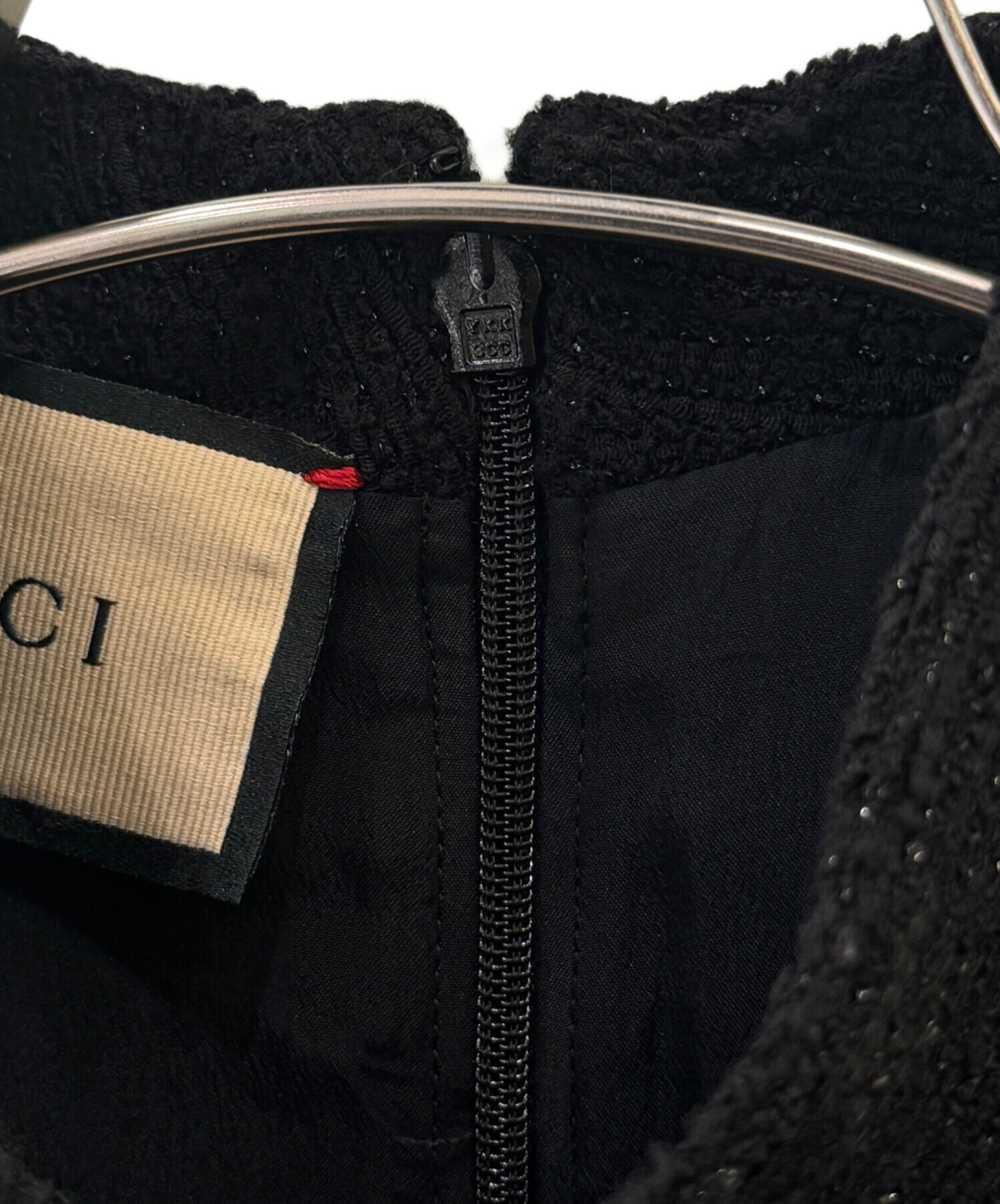 中古・古着通販】GUCCI (グッチ) GGボタンツイードラメワンピース