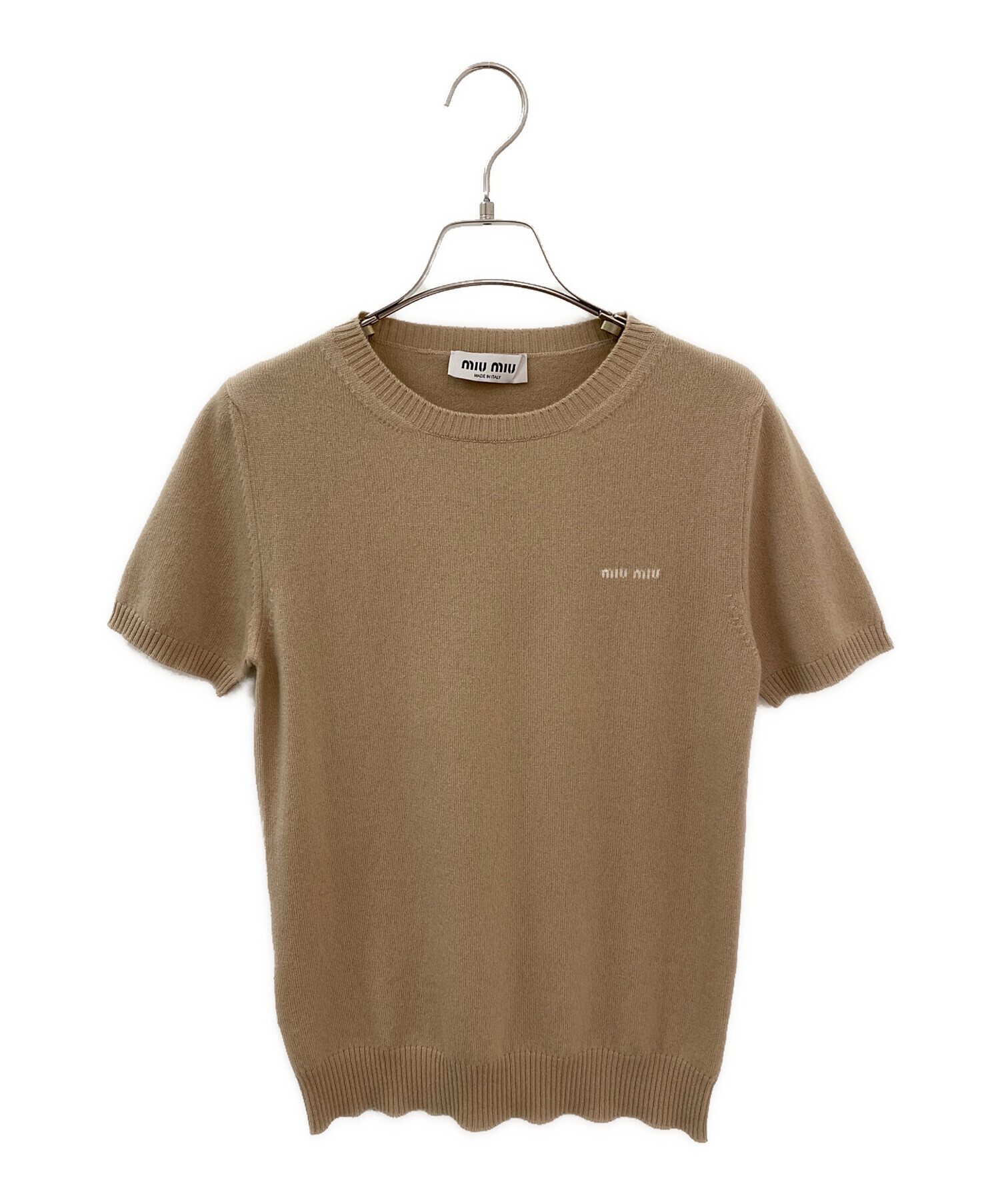 中古・古着通販】MIU MIU (ミュウミュウ) ワンポイントロゴニット