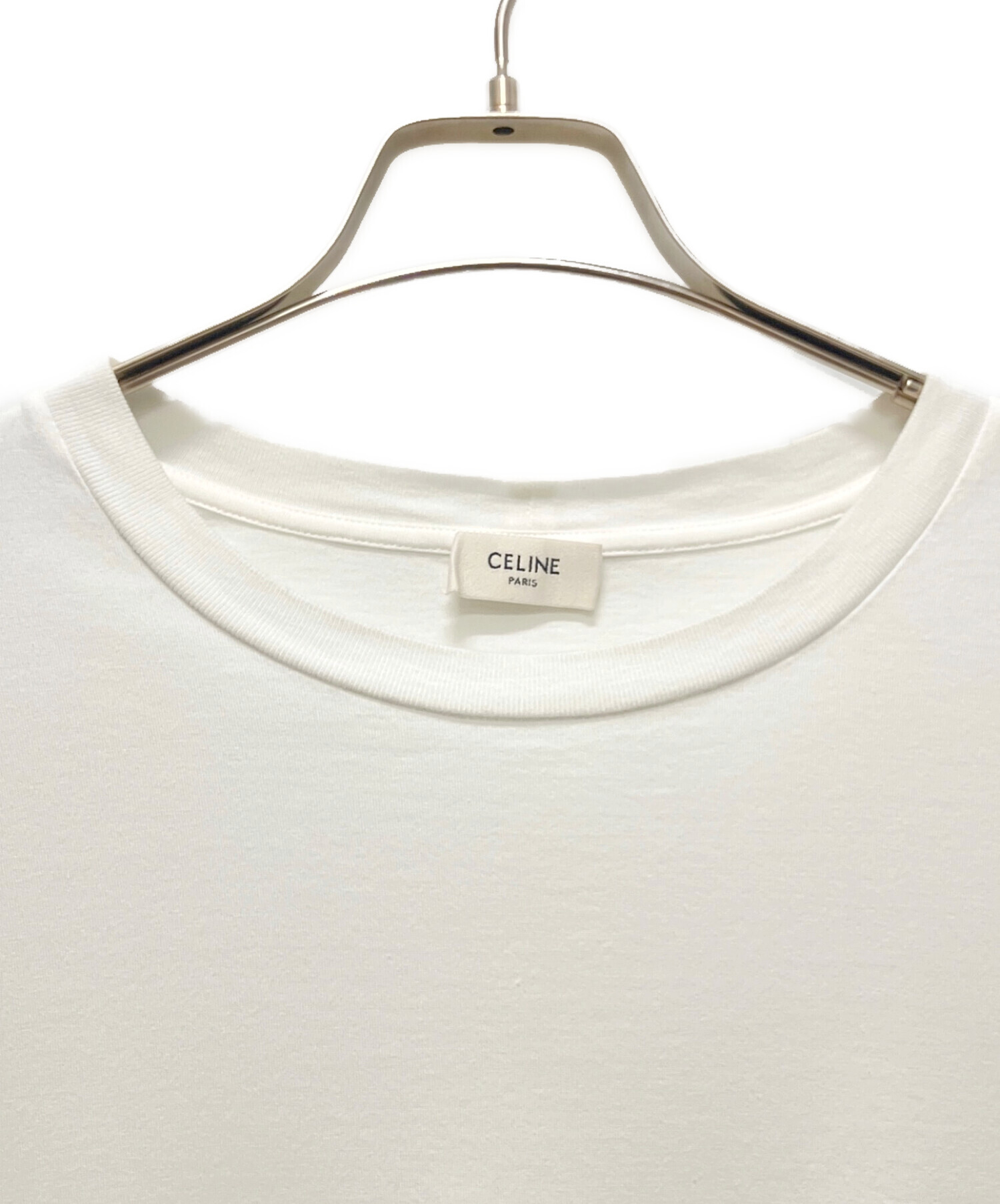 中古・古着通販】CELINE (セリーヌ) トリオンフルーズTシャツ ホワイト
