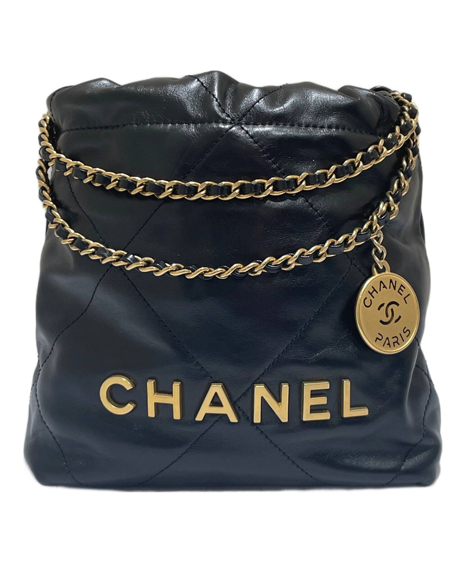 中古・古着通販】CHANEL (シャネル) シャネル22ミニ ブラック サイズ