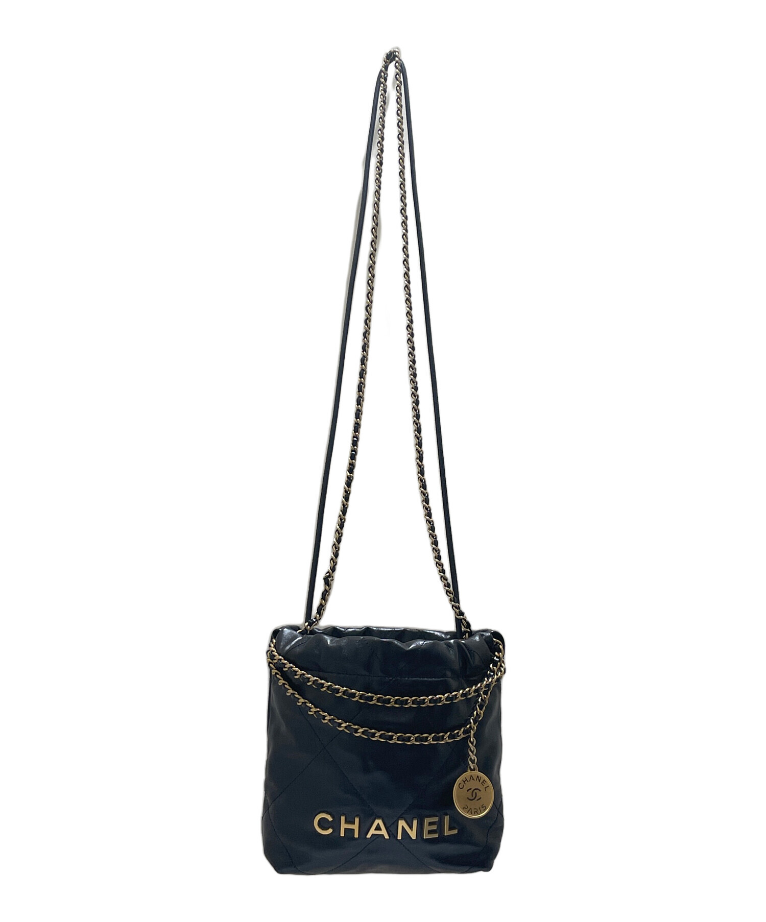 中古・古着通販】CHANEL (シャネル) シャネル22ミニ ブラック サイズ