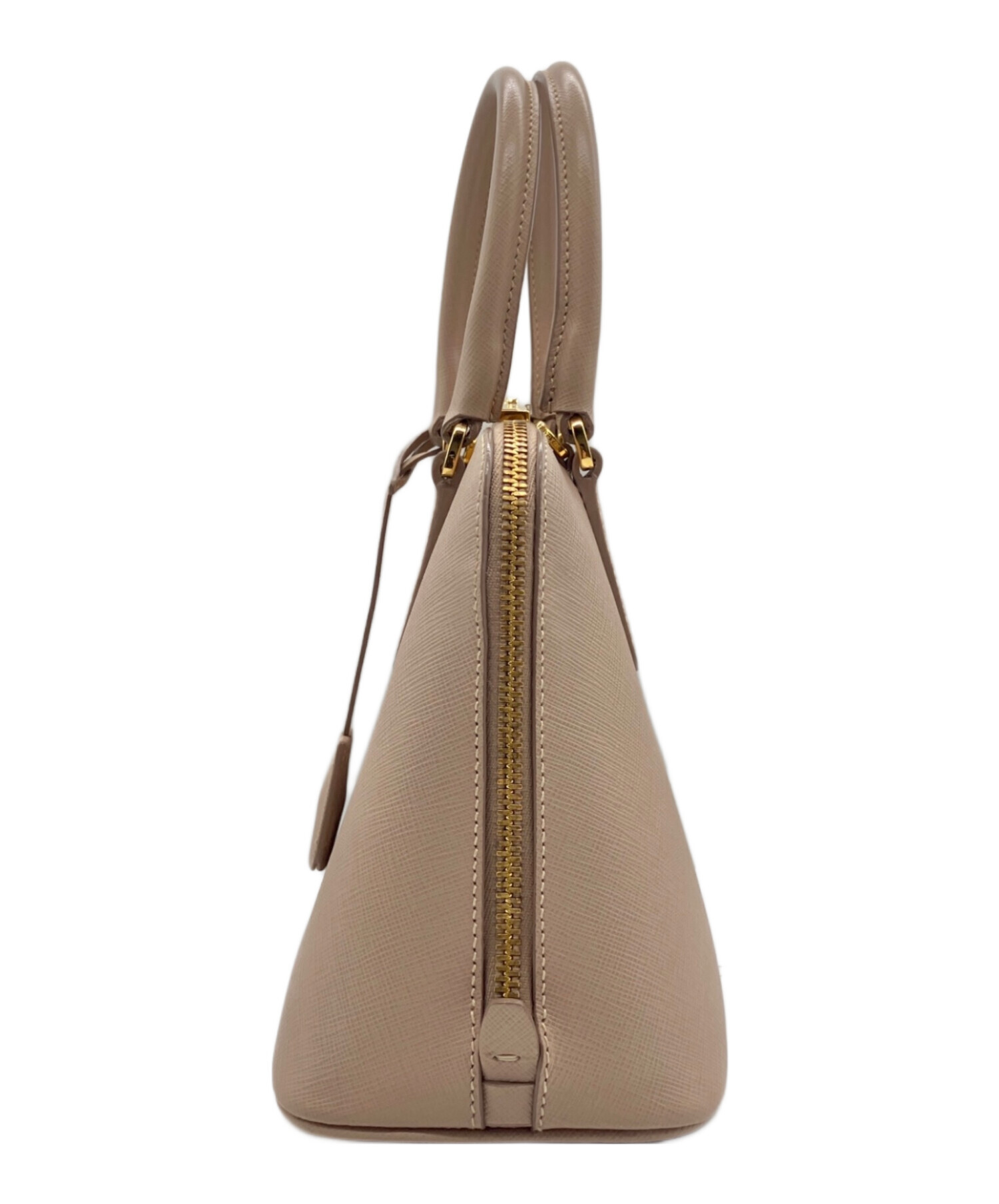 町田　ベージュOP サイズ1 中古・古着通販】PRADA (プラダ) サフィアーノラクス 2WAYハンドバッグ