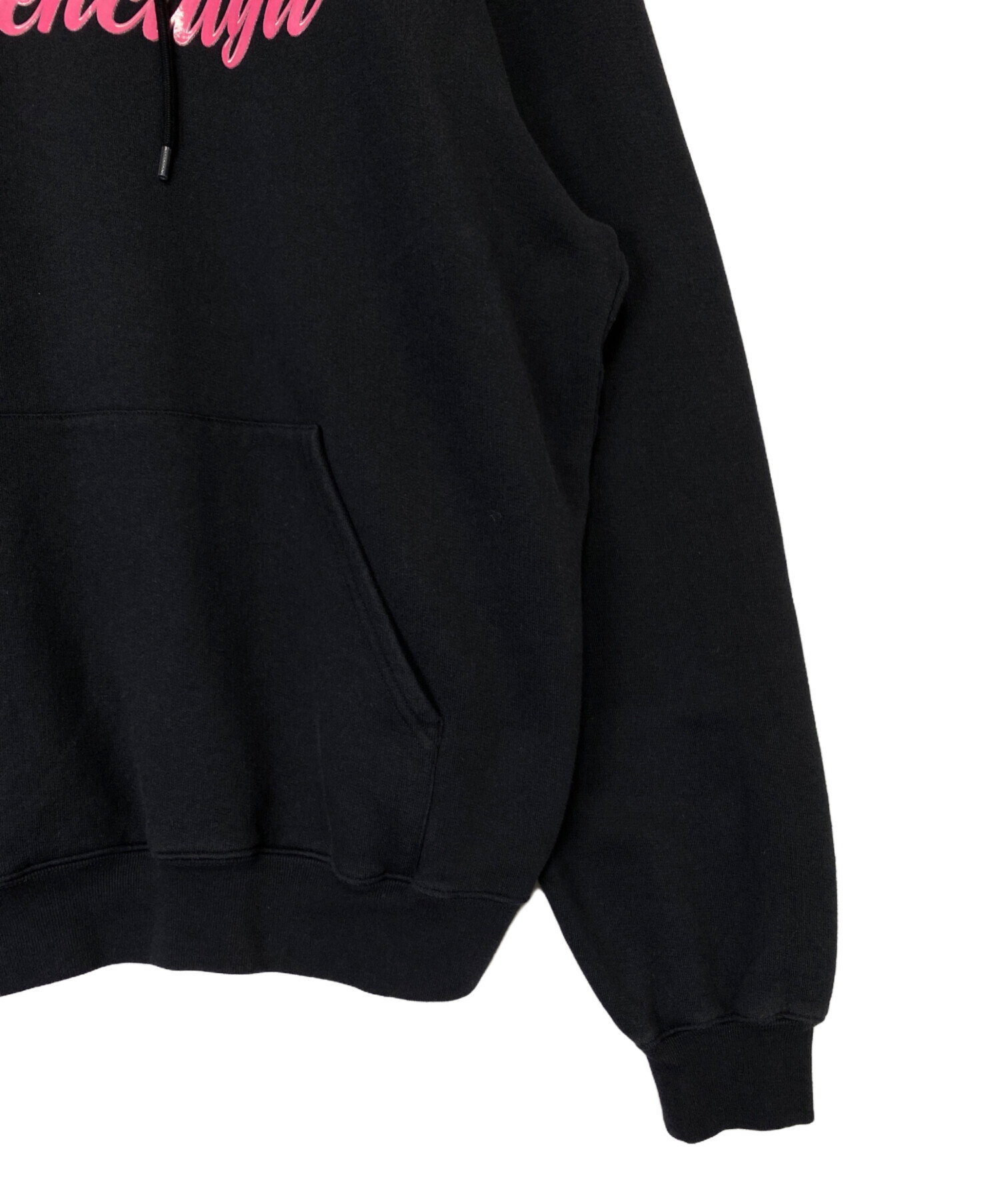 BALENCIAGA バレンシアガ プルオーバーパーカー バービーロゴプリント BALENCIAGA - バレンシアガ バービーロゴプリントプルオーバーパーカー