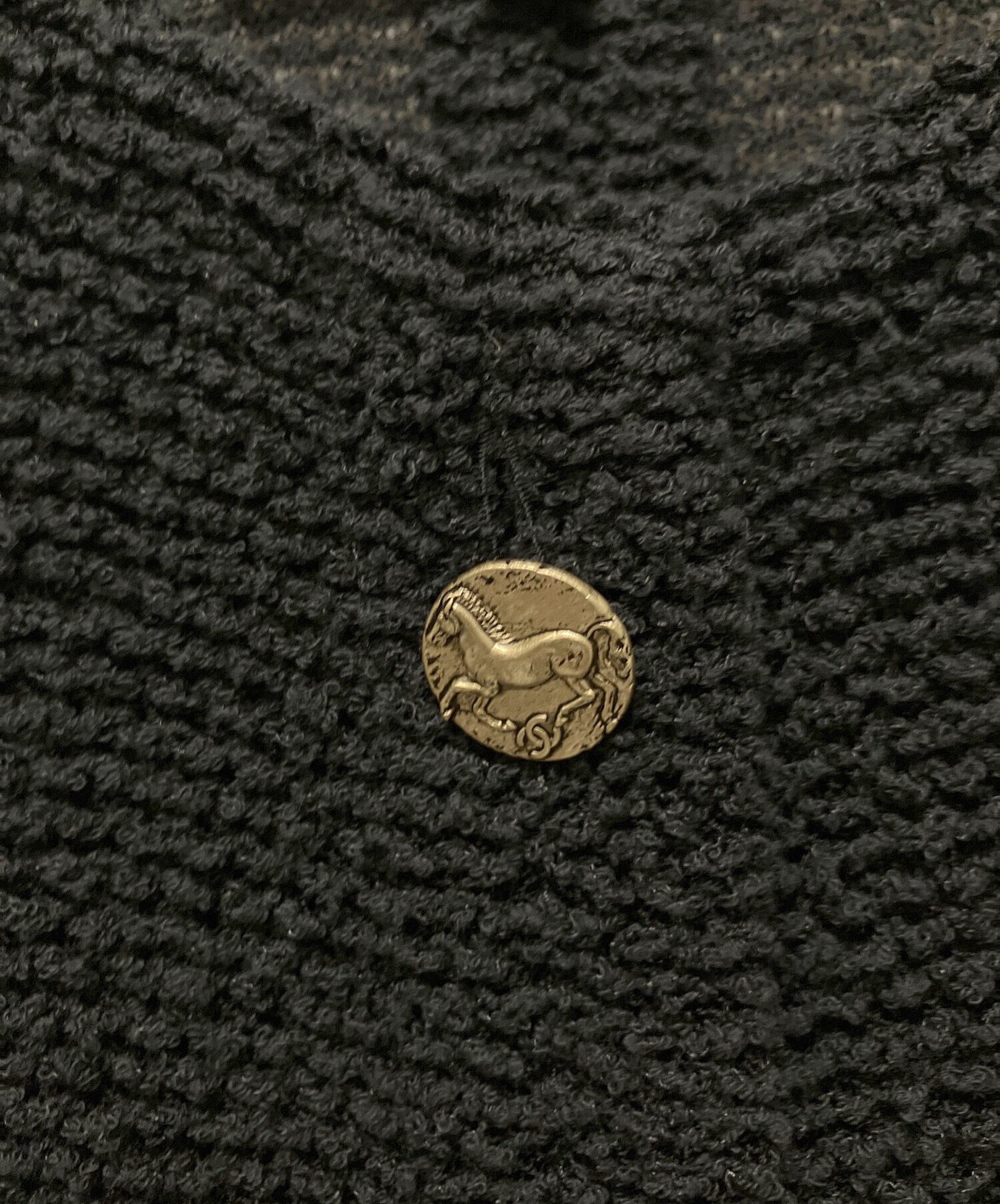中古・古着通販】CHANEL (シャネル) ホースボタンニットカーディガン