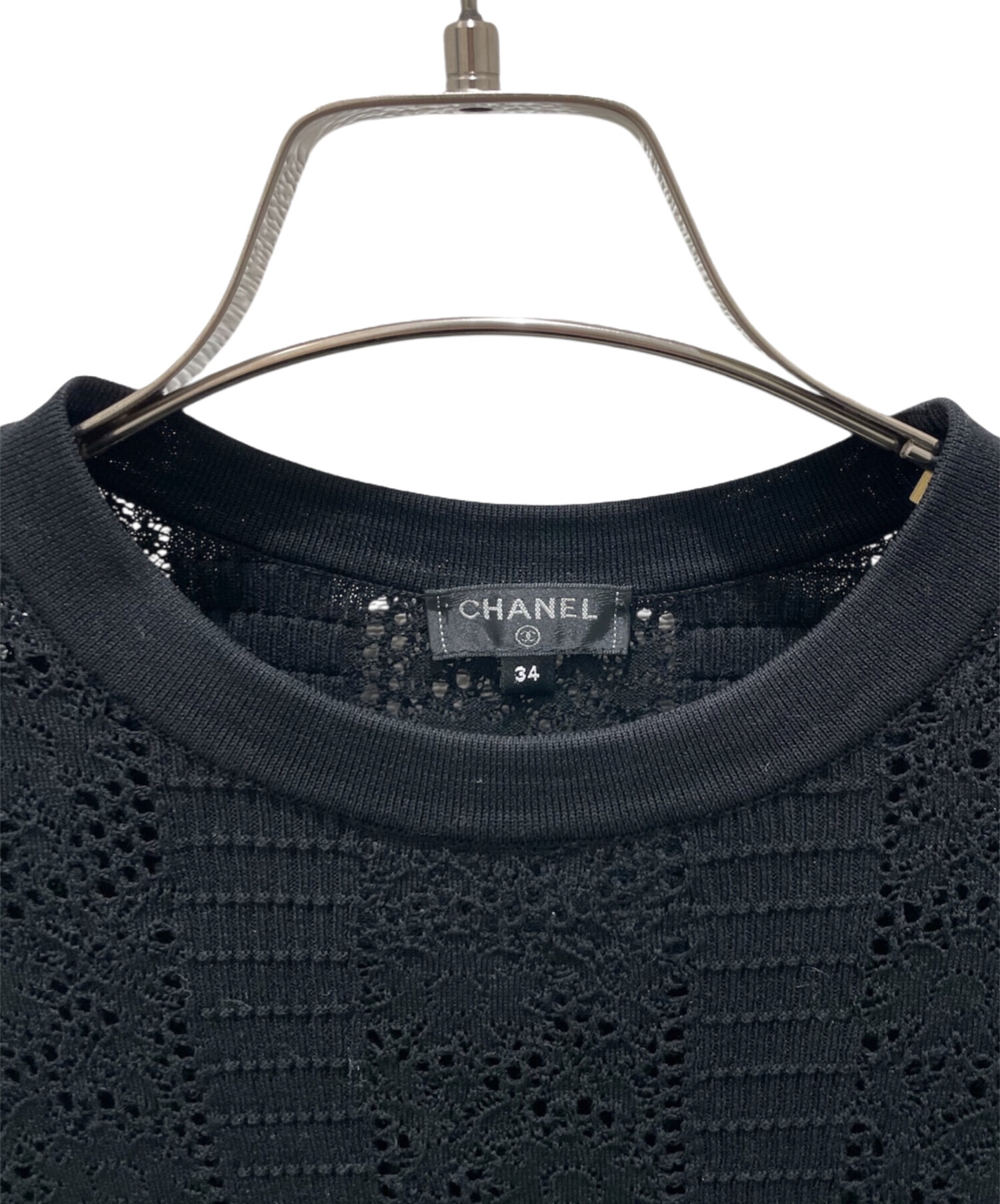 中古・古着通販】CHANEL (シャネル) 20SS ココボタンレースニット