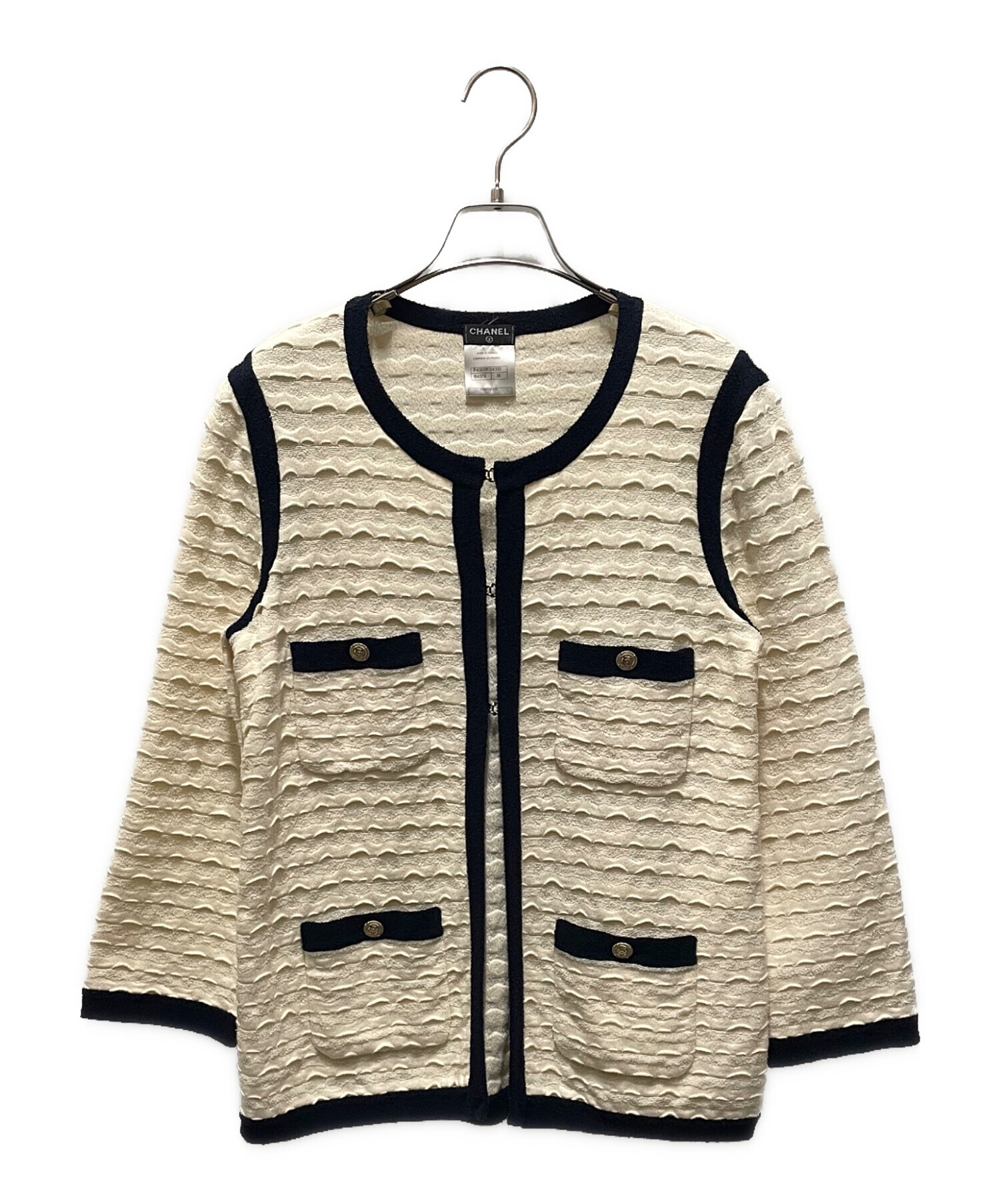 中古・古着通販】CHANEL (シャネル) ココマークボタンニットジャケット 