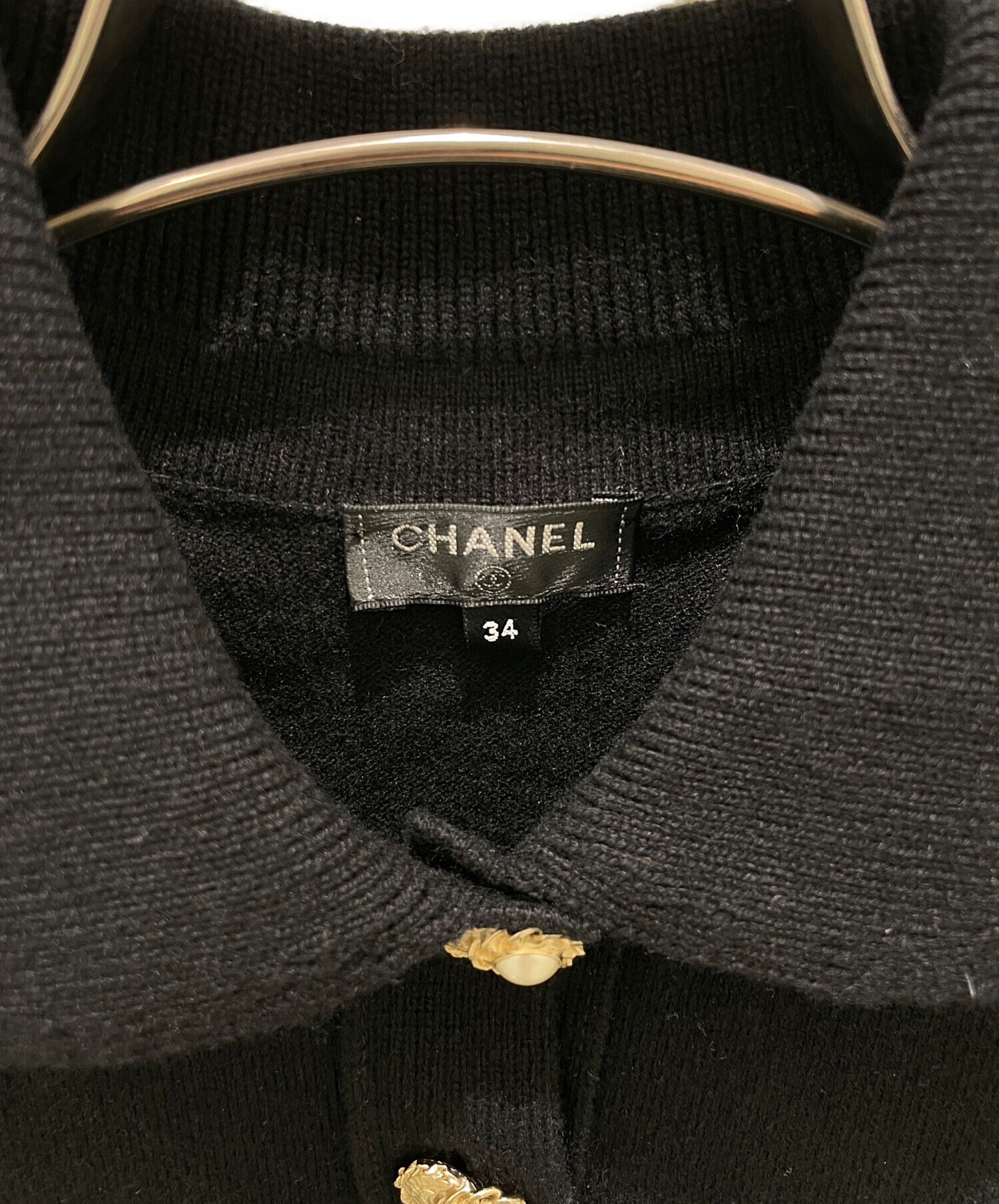 中古・古着通販】CHANEL (シャネル) ココパールボタンポロシャツ
