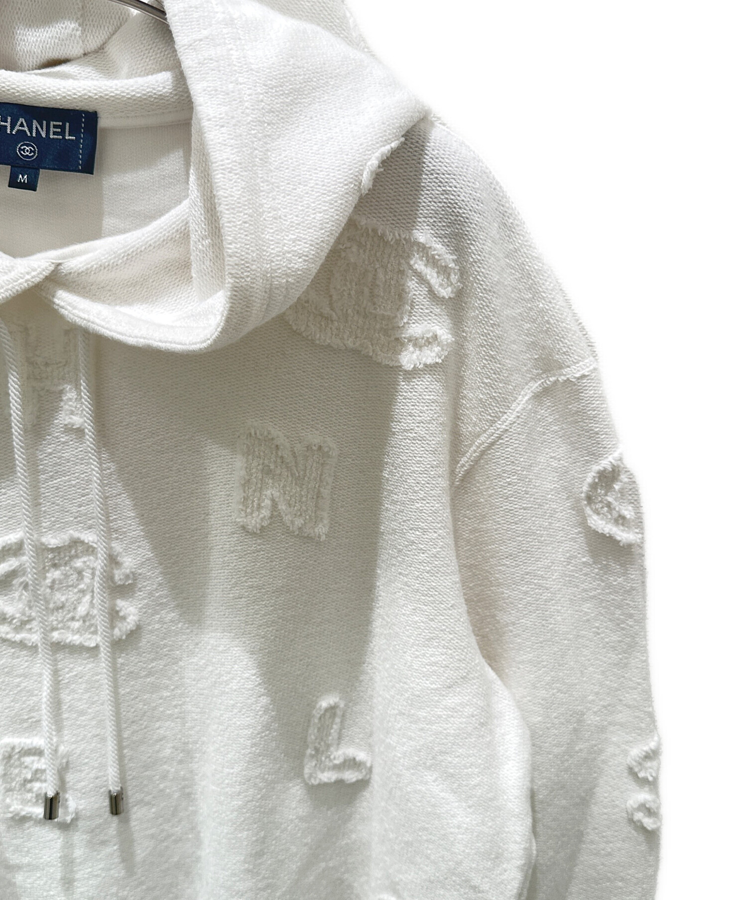 中古・古着通販】CHANEL (シャネル) ココマークロゴパーカー ホワイト