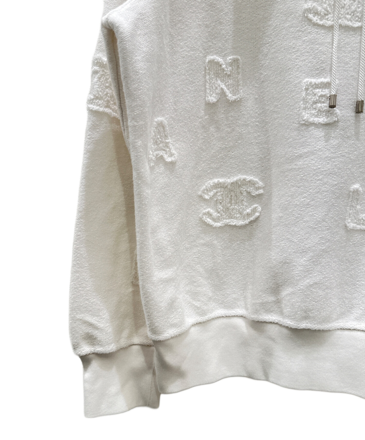 中古・古着通販】CHANEL (シャネル) ココマークロゴパーカー ホワイト