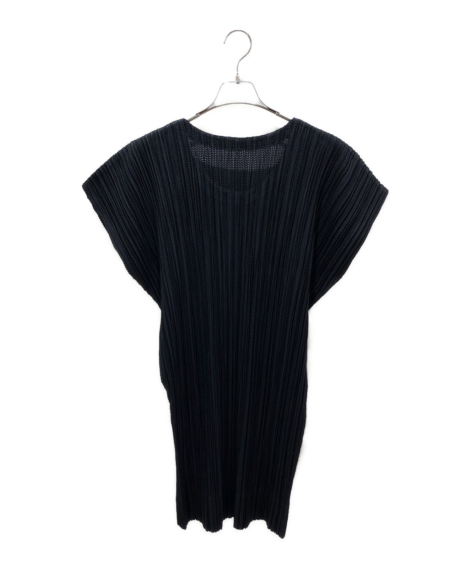 PLEATS PLEASE」 長袖ワンピース 3 ブラック レディース イッセイ
