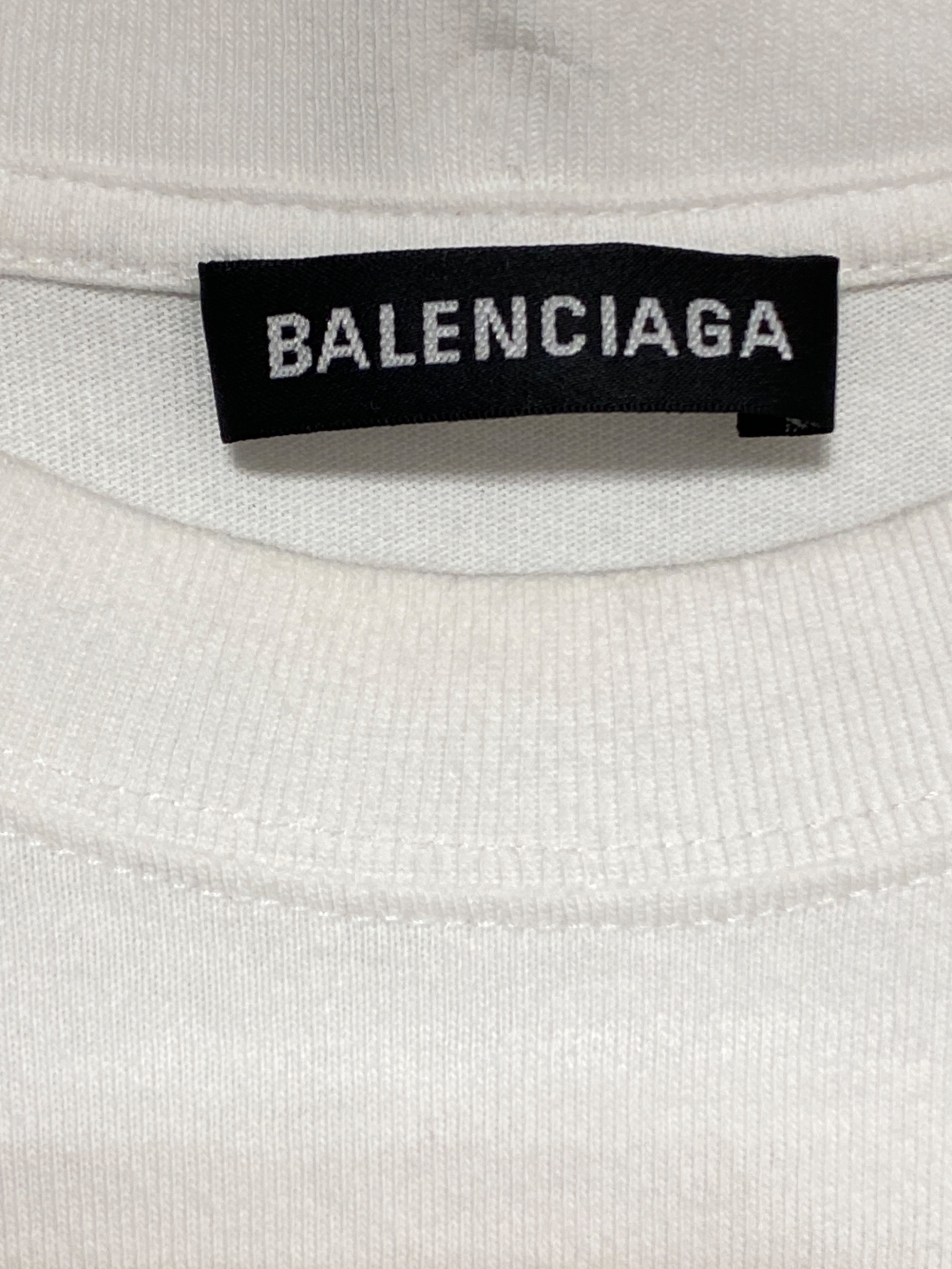 中古・古着通販】BALENCIAGA (バレンシアガ) ロゴTシャツ ホワイト 