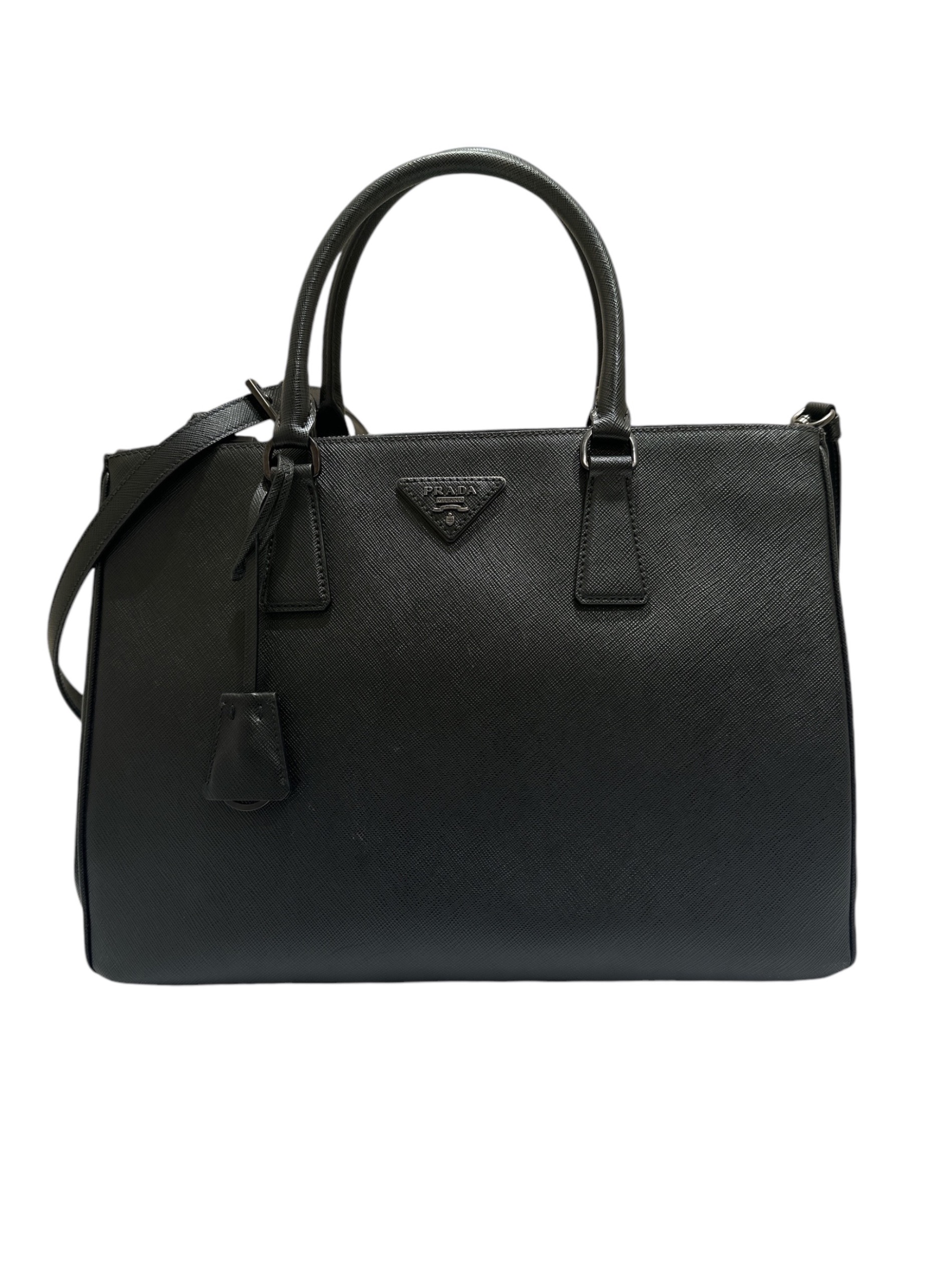 中古・古着通販】PRADA (プラダ) ガレリアトートバッグ ブラック 