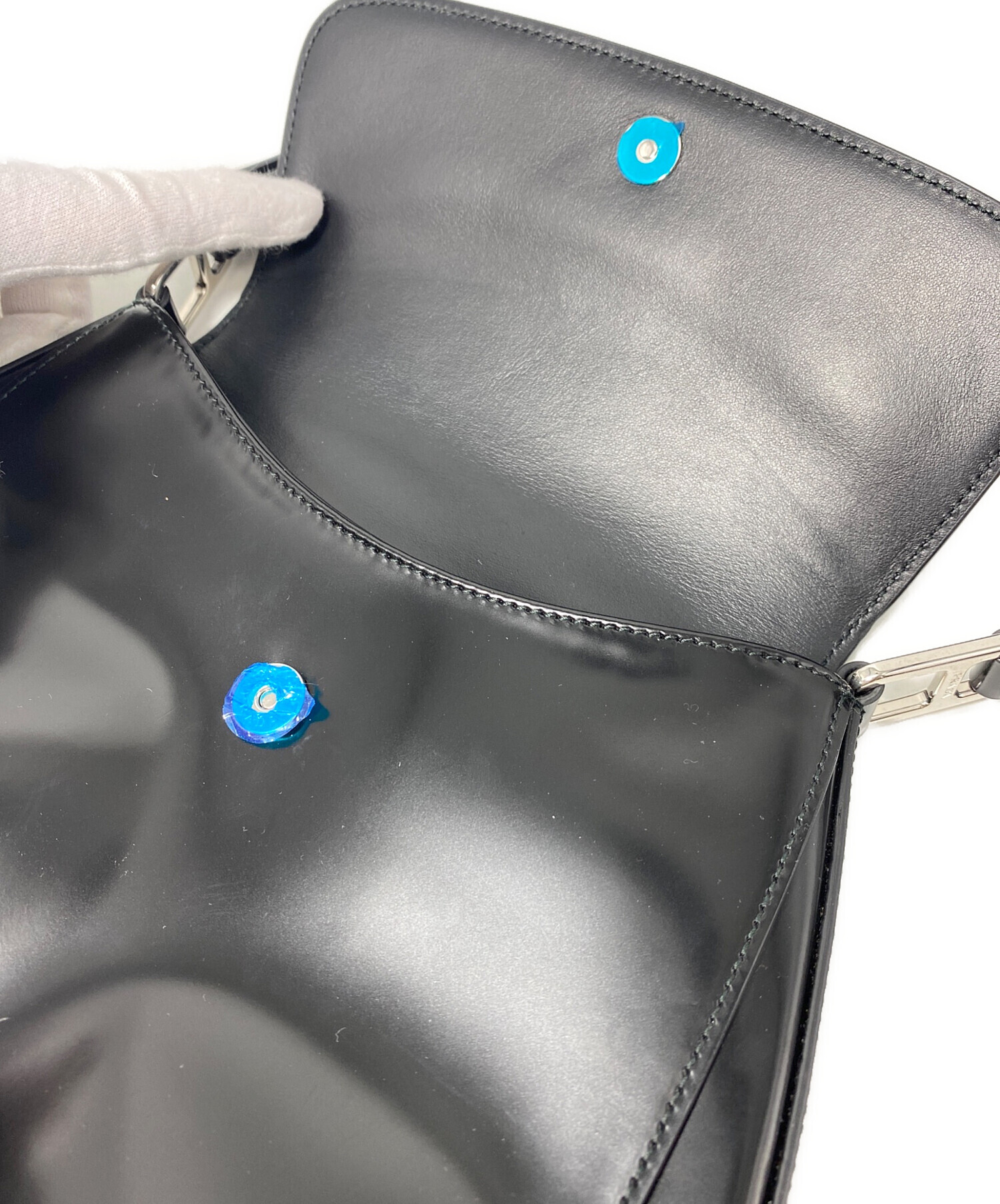中古・古着通販】PRADA (プラダ) クレオ ブラッシュドレザー フラップ 