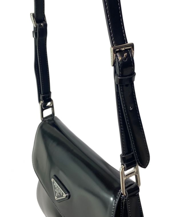 中古・古着通販】PRADA (プラダ) クレオ ブラッシュドレザー フラップ 
