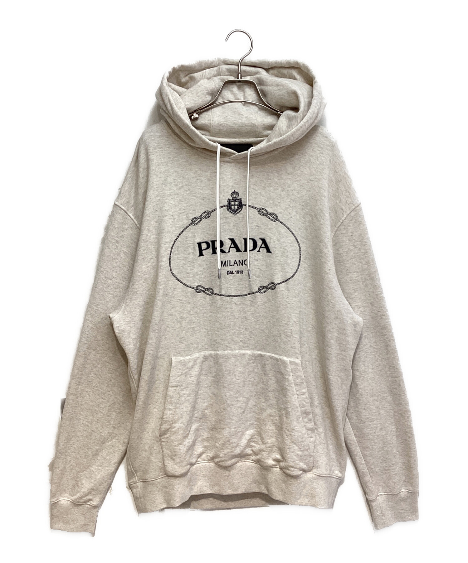 中古・古着通販】PRADA (プラダ) Embroidery Logo Hoodie（エンブロイ