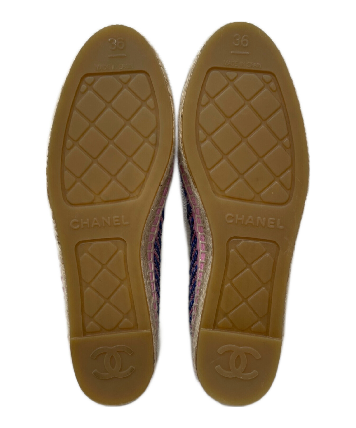 中古・古着通販】CHANEL (シャネル) ココマークエスパドリーユ ピンク