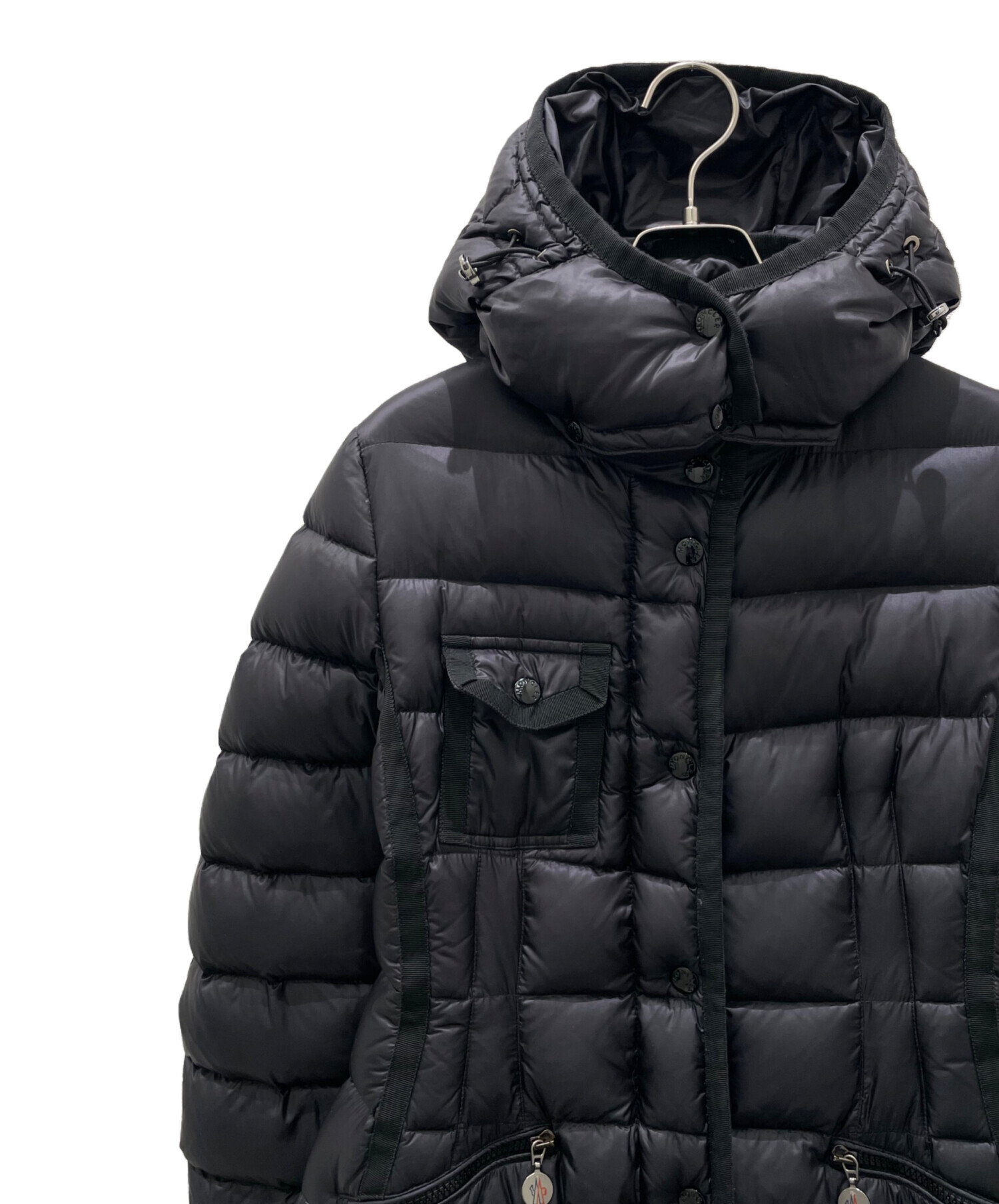 未使用タグ付き☆MONCLER HERMINE ダウンジャケット TG3 黒色 Lサイズ【未使用】MONCLER HERMINE エルミンヌ ダウンジャケット TG3