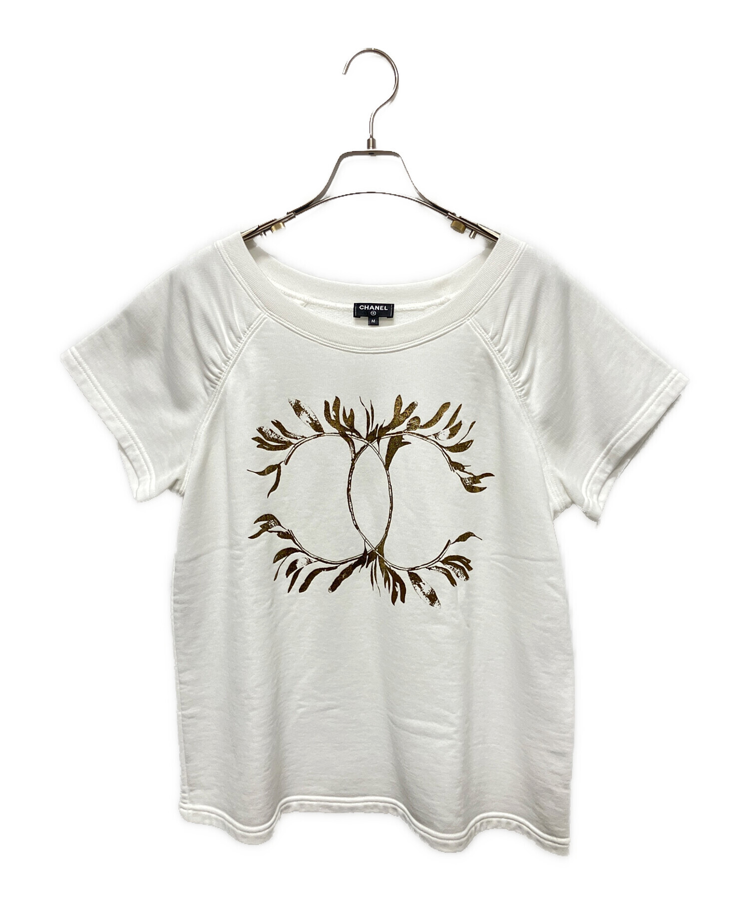 sou 　CHANEL 半袖　CC柄　コットン CHANEL（シャネル） スウェット Tシャツ P57840K07626 ブラックx