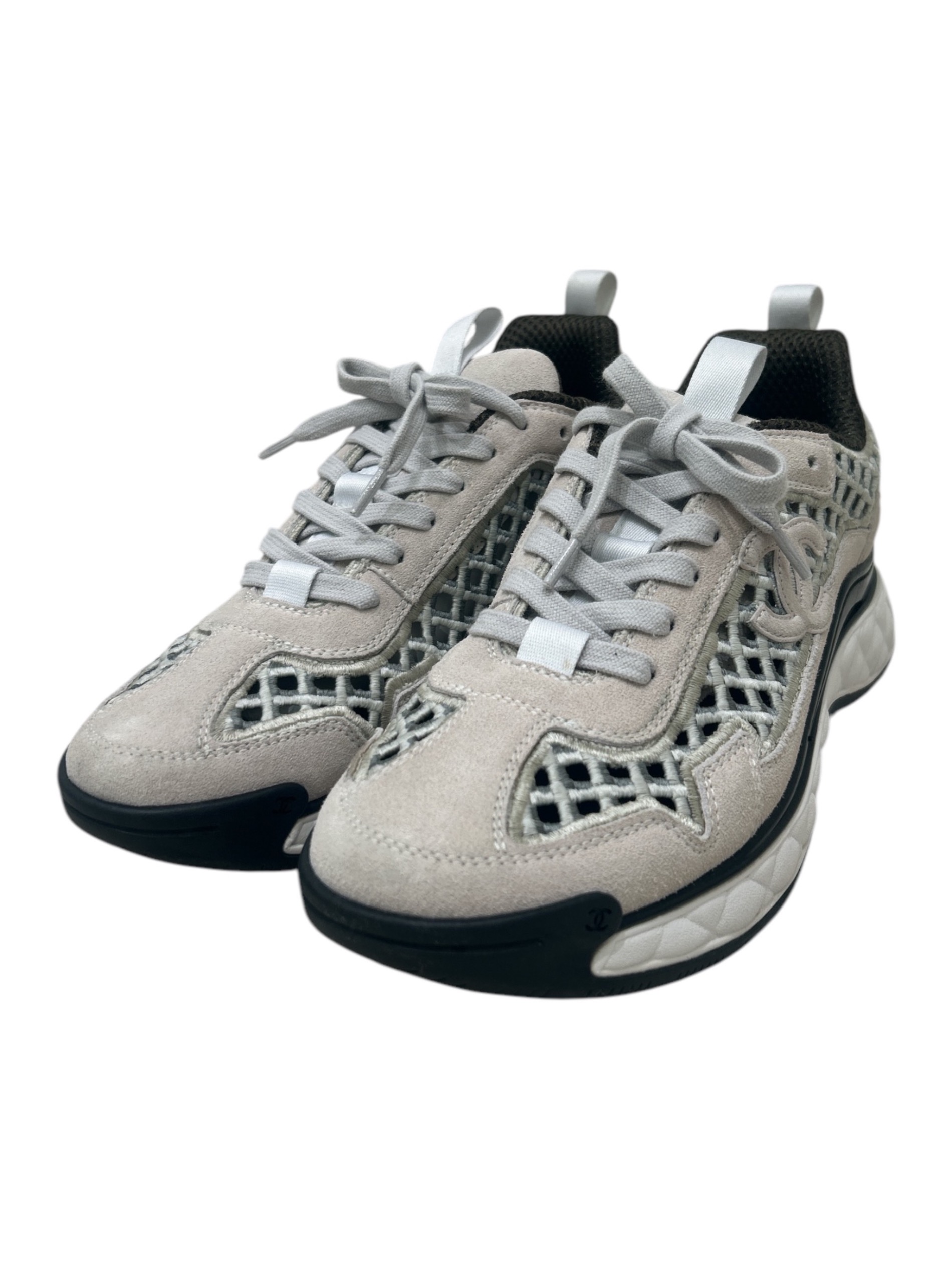 貴重アイテム CHANEL シャネル スニーカー ココマーク レディース 中古・古着通販】CHANEL (シャネル) ココマークメッシュスニーカー