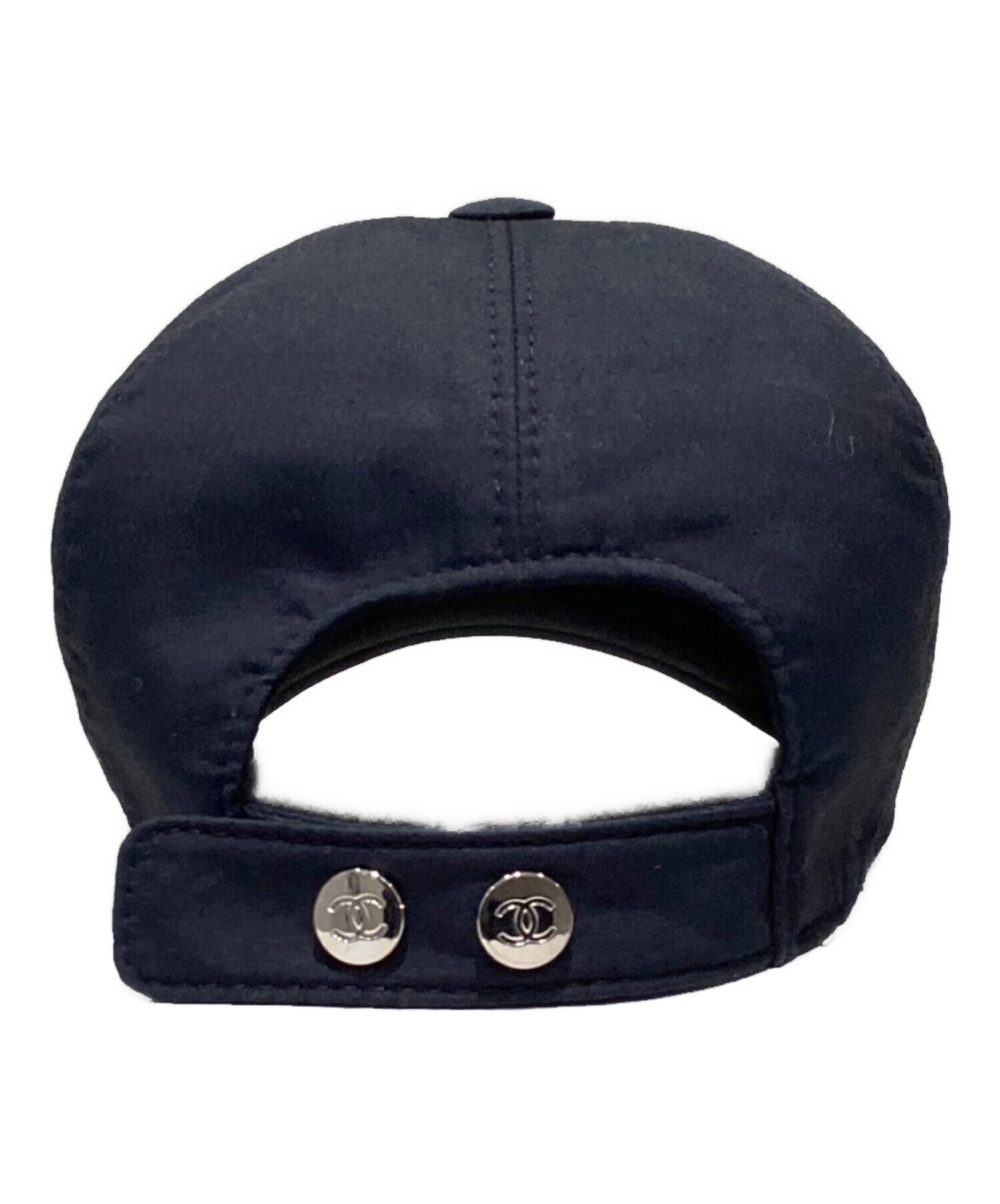 中古・古着通販】CHANEL (シャネル) CC ベースボールキャップ ブラック