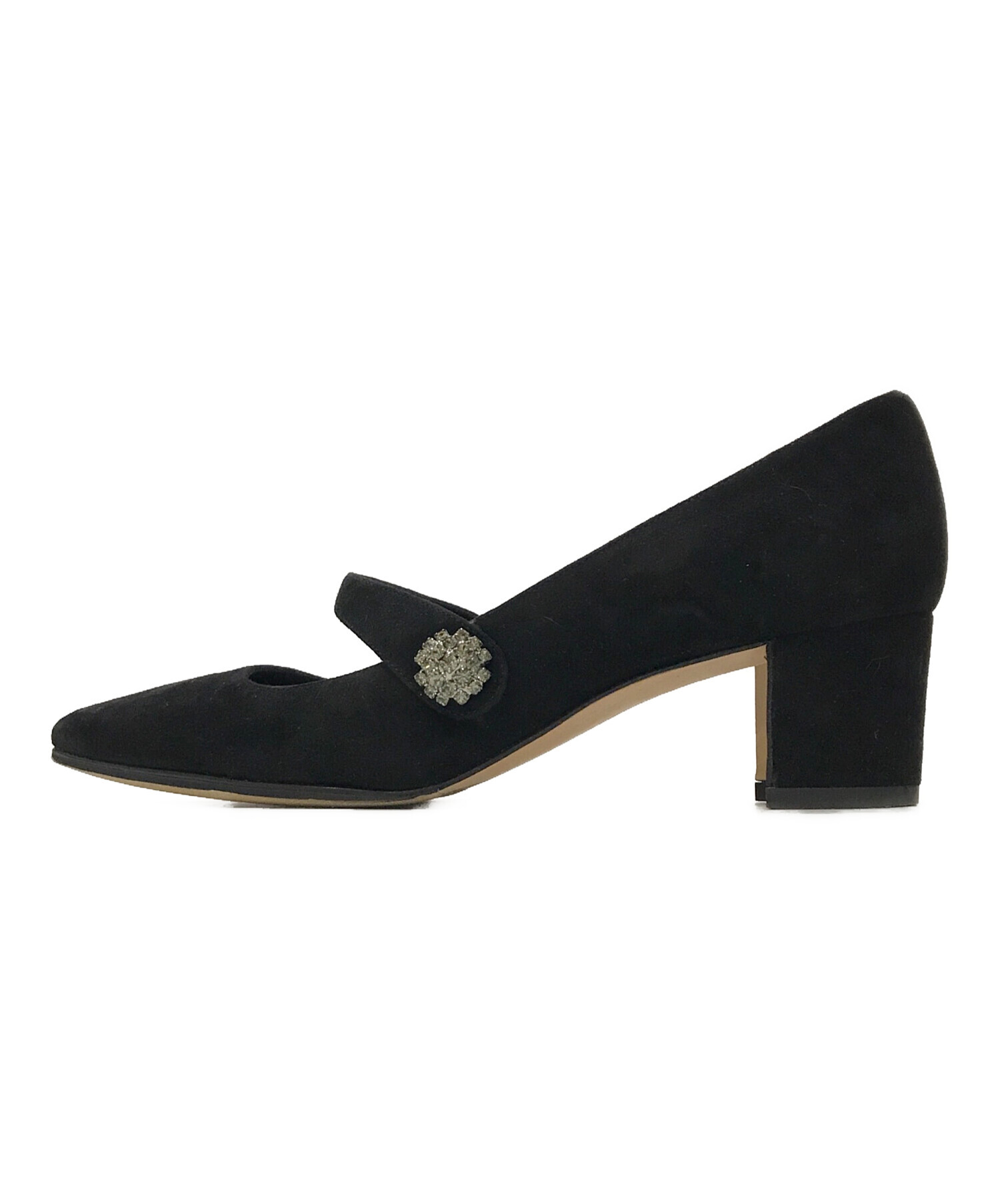 マノロブラニク・MANOLO BLAHNIK スウェードパンプス