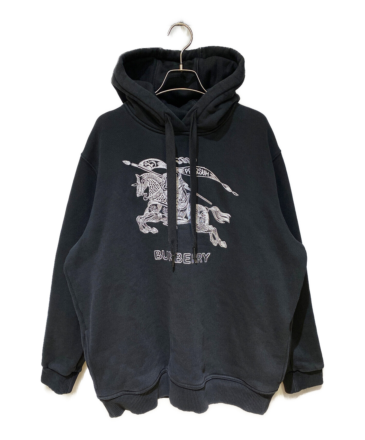 中古・古着通販】BURBERRY (バーバリー) Embroidered logo hoodie