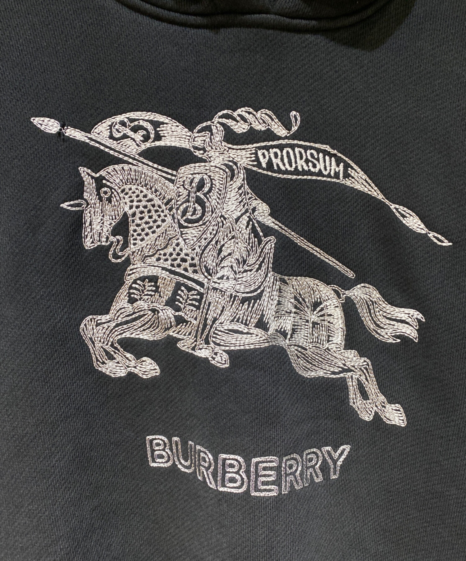 中古・古着通販】BURBERRY (バーバリー) Embroidered logo hoodie 