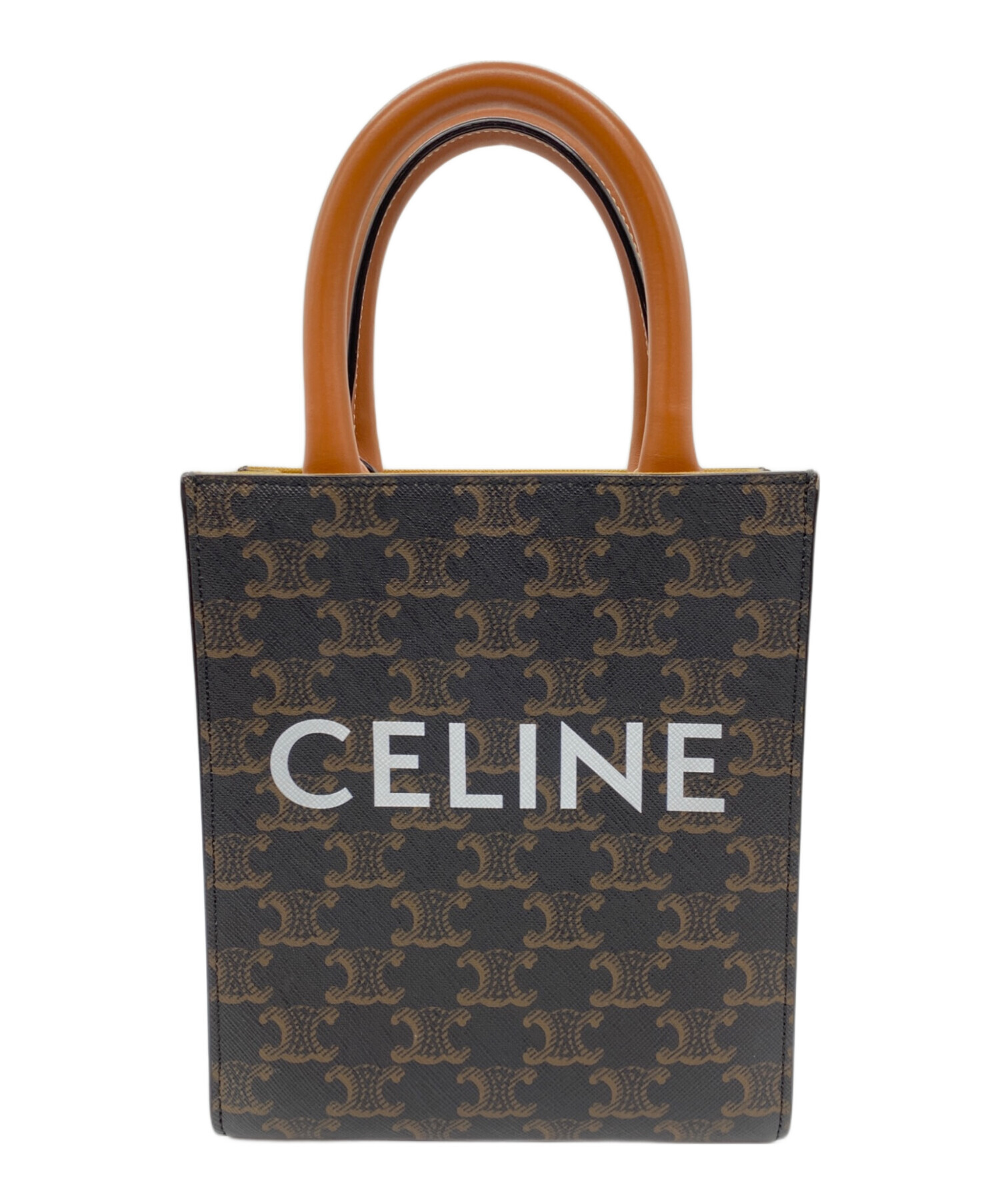 中古・古着通販】CELINE (セリーヌ) ミニバーティカルカバ ブラウン
