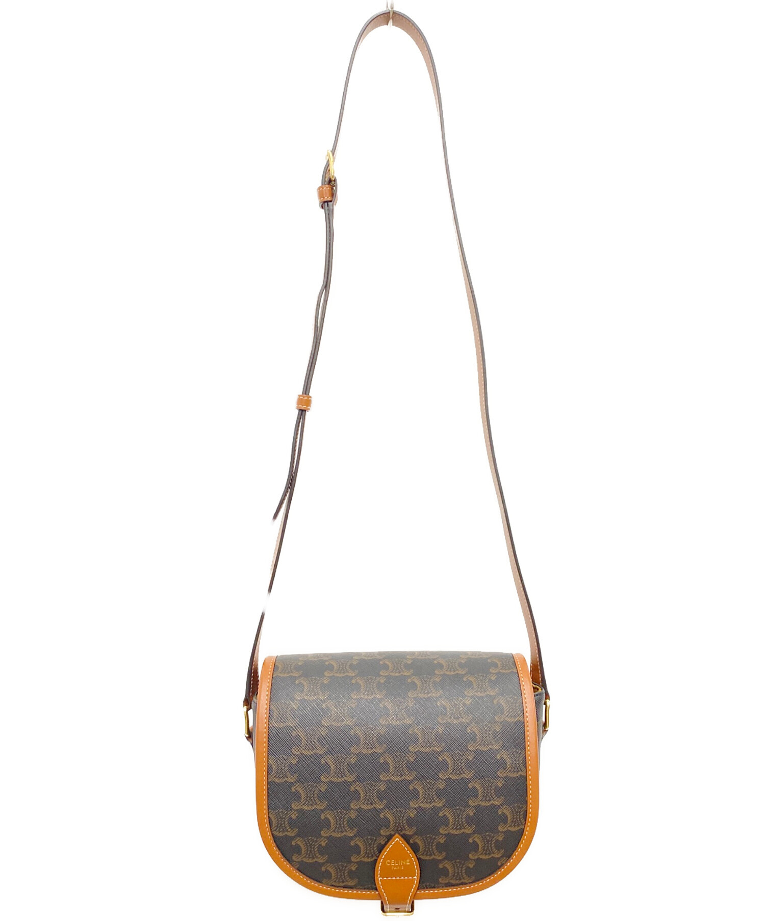 中古・古着通販】CELINE (セリーヌ) ファルコ ミディアム ブラウン 