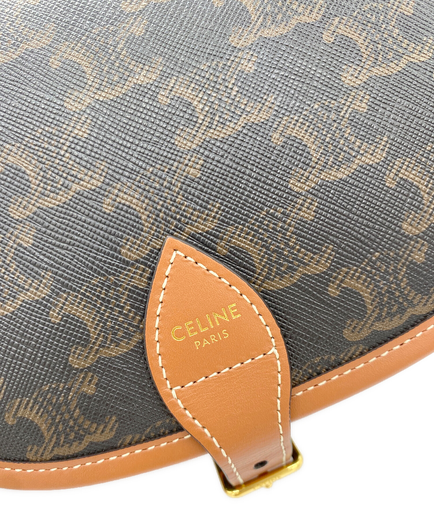 中古・古着通販】CELINE (セリーヌ) ファルコ ミディアム ブラウン 