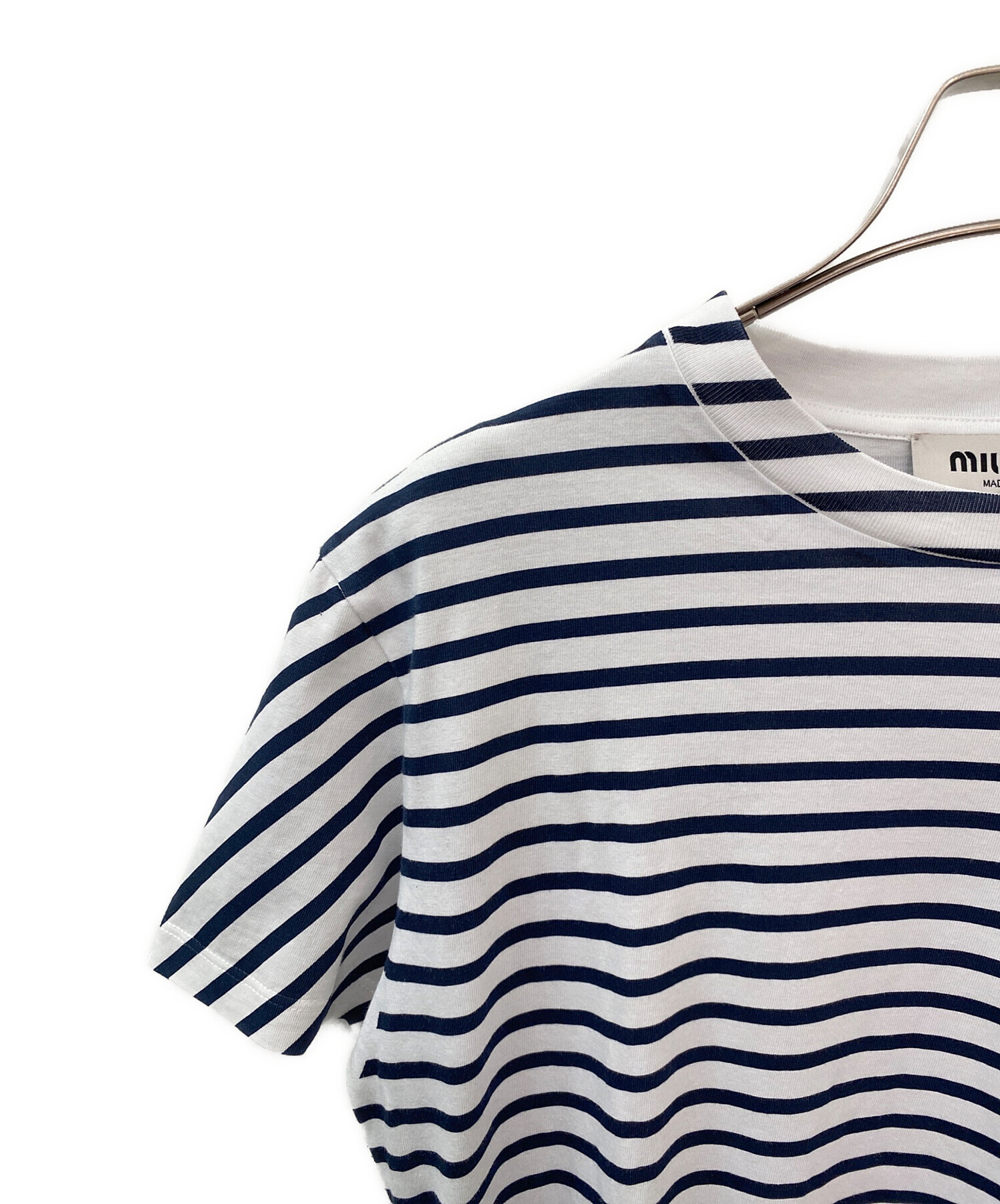 miu miuボーダー長袖カットソー Mサイズ miu miuボーダー長袖カットソー Mサイズ 楽天市場】ミュウミュウ（柄