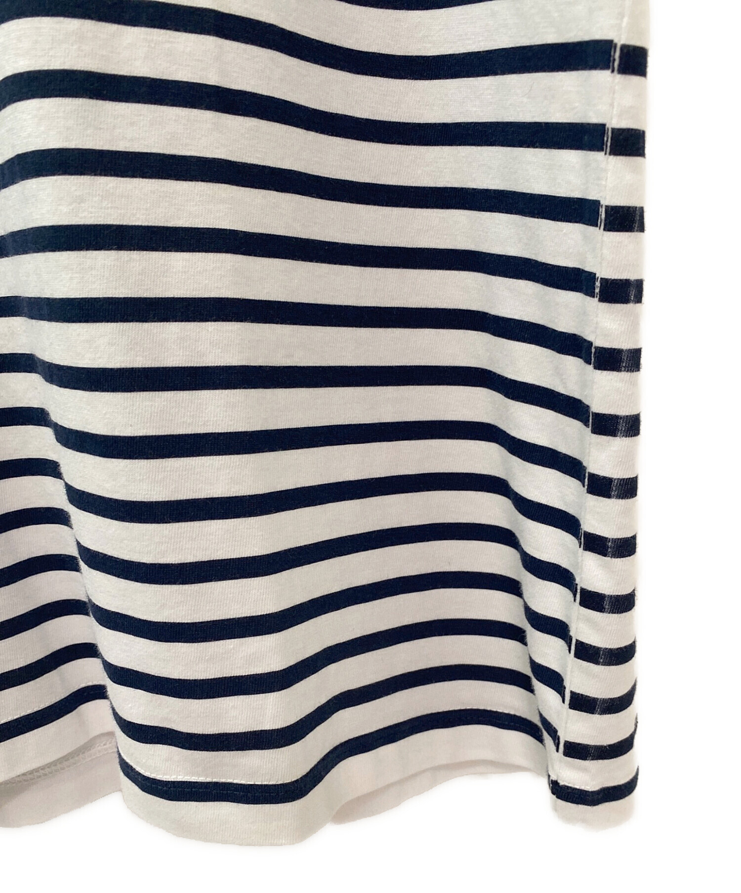 中古・古着通販】MIU MIU (ミュウミュウ) ボーダーカットソー ホワイト