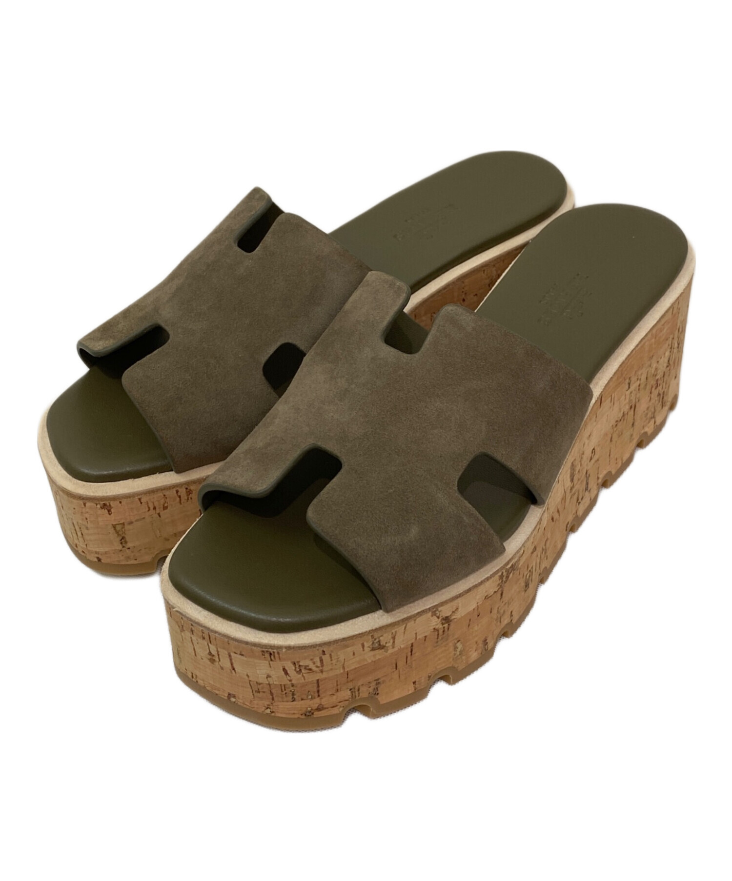 中古・古着通販】HERMES (エルメス) サンダル 《エズ》 30 オリーブ