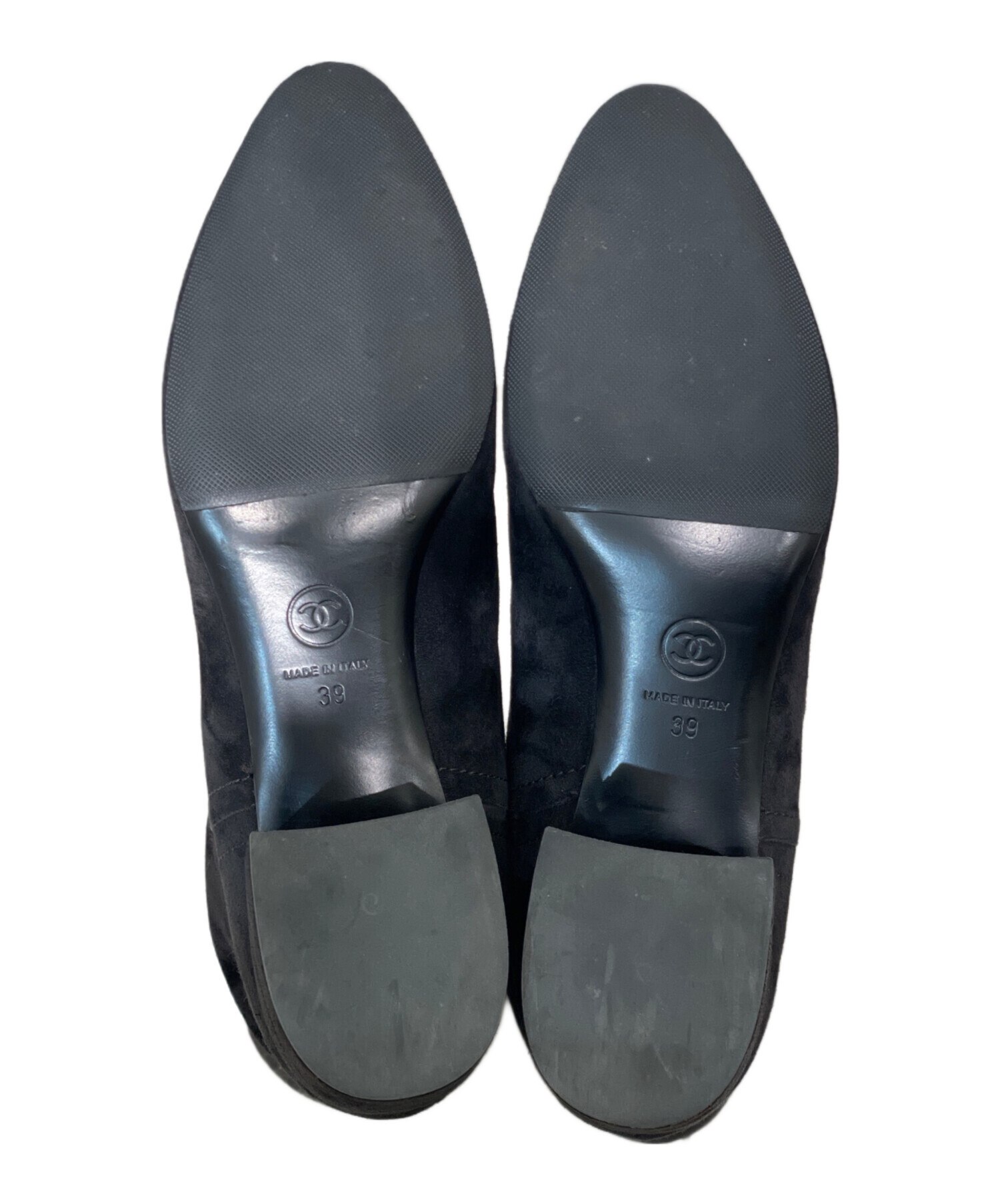 中古・古着通販】CHANEL (シャネル) ココマーク スエード ロングブーツ