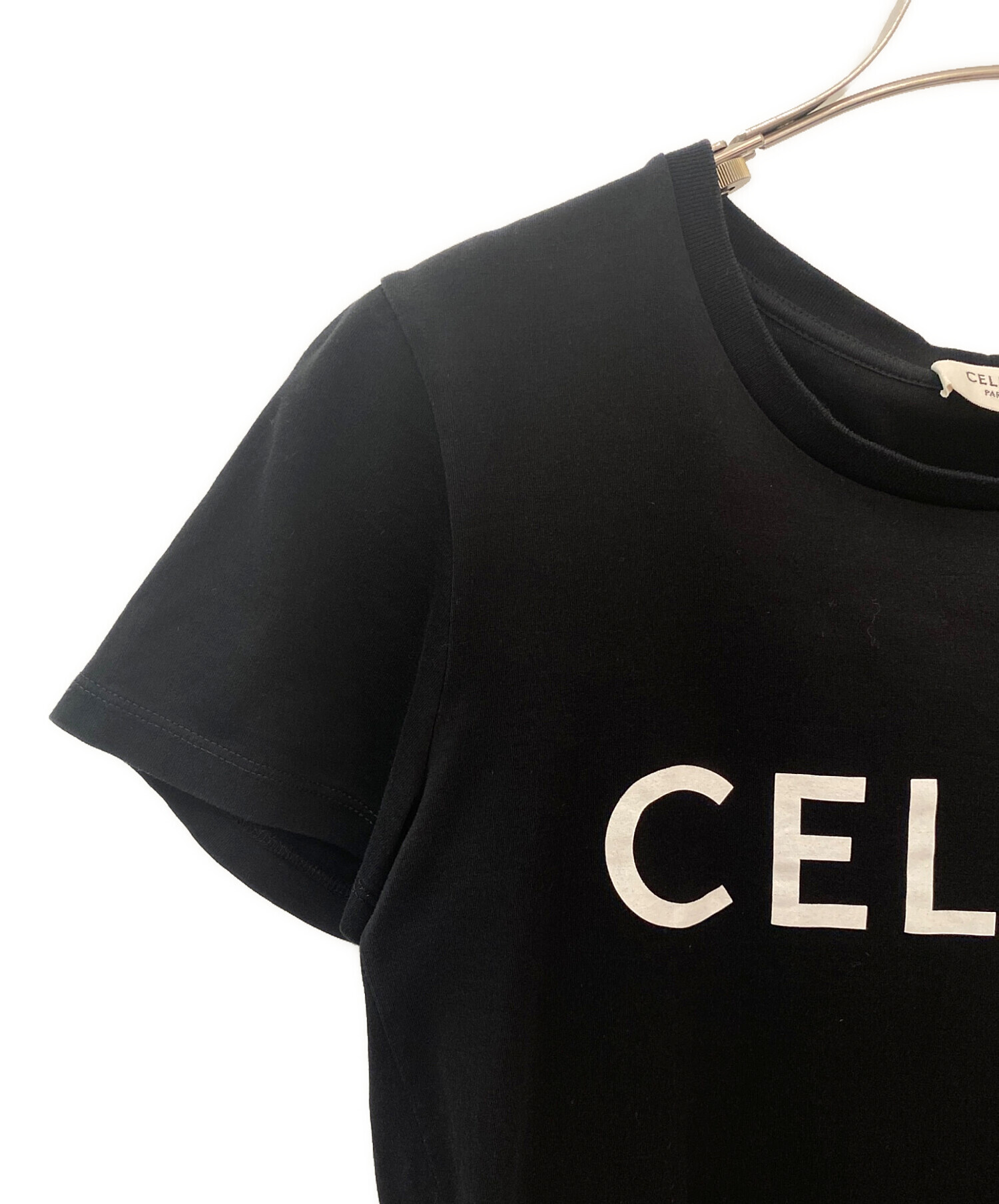 中古・古着通販】CELINE (セリーヌ) ロゴTシャツ ブラック サイズ:S