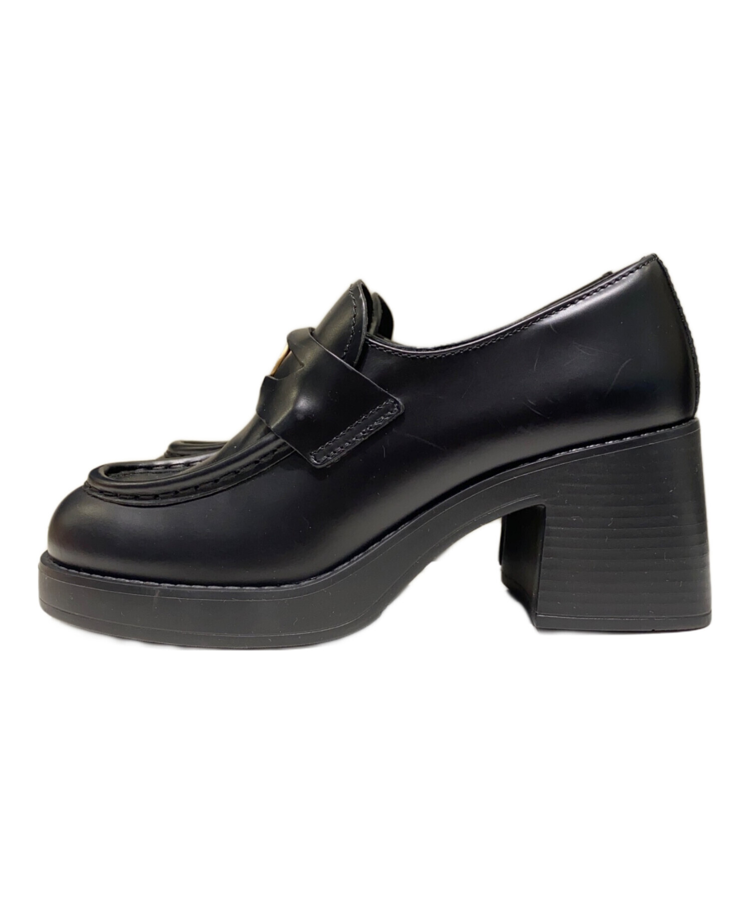 未使用級✨miu miu ミュウミュウ　ビンテージ加工　ローファー　レザー MIU MIU/ミュウミュウ通販 | ヴィンテージ加工 レザー ローファー