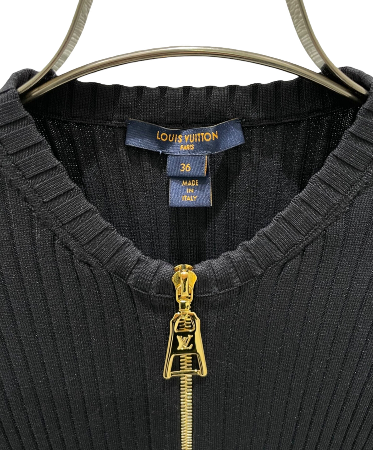 【美品】ルイヴィトン LOUIS VUITTON ワンピース ツイード 36 中古・古着通販】LOUIS VUITTON (ルイ ヴィトン) モノグラムツイード