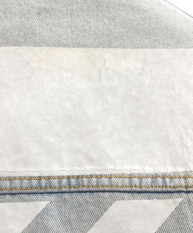 中古・古着通販】OFFWHITE (オフホワイト) バックロゴデニムジャケット