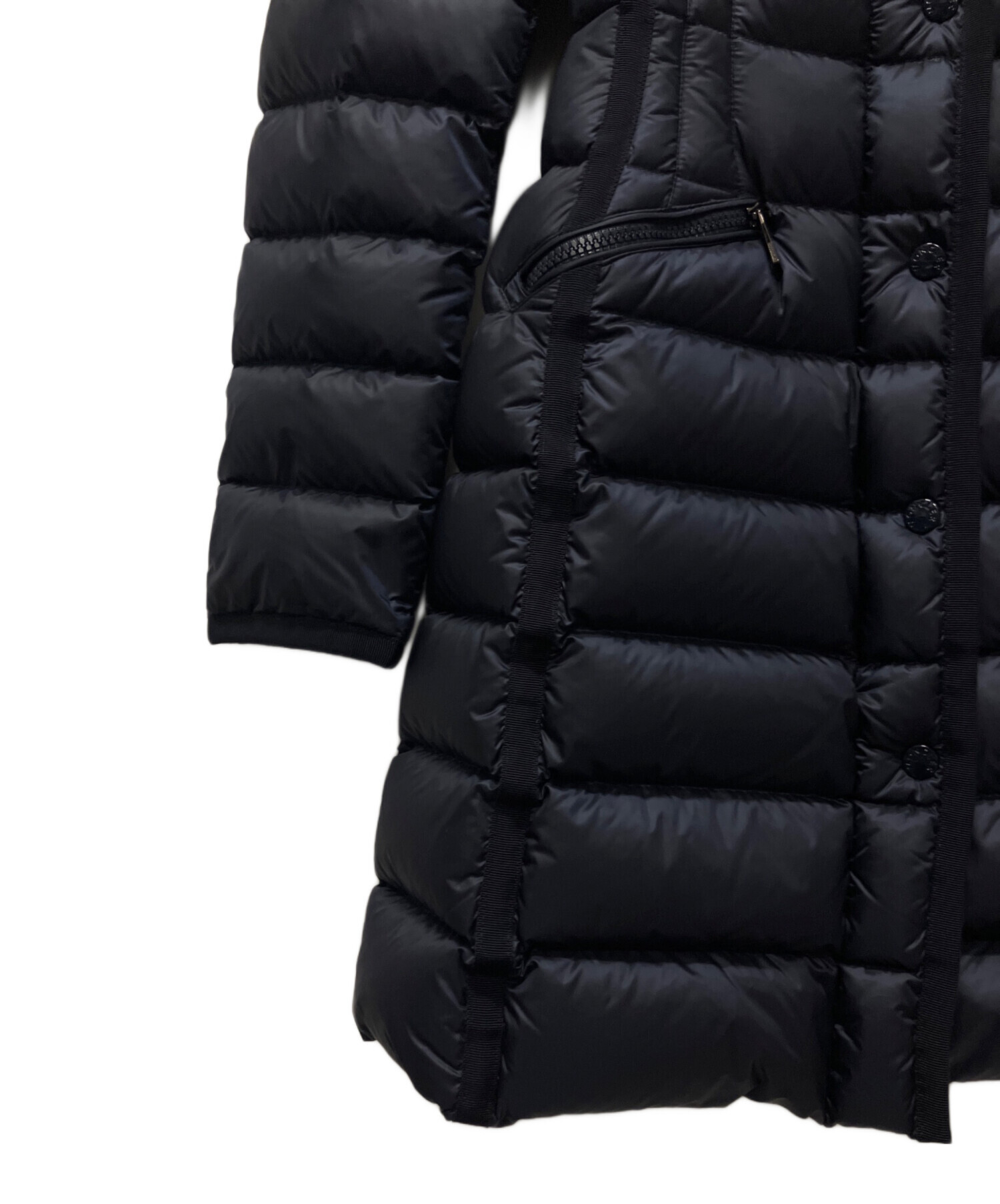 中古★モンクレール★HERMINE ロングダウンコート ネイビー サイズ4 美品 コメ兵｜モンクレール MONCLER HERMINE ダウンコート｜MONCLER