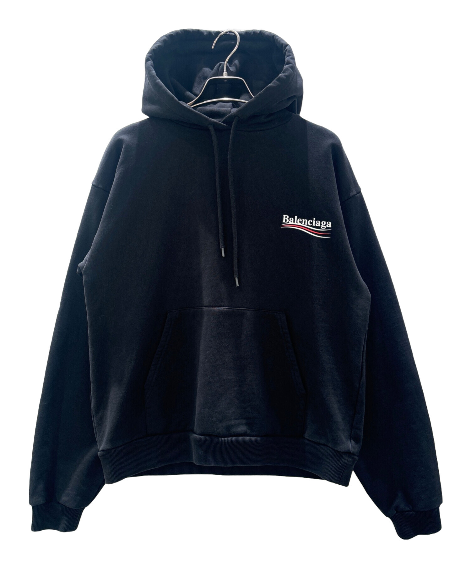 中古・古着通販】BALENCIAGA (バレンシアガ) LOGO PRINTED HOODED 