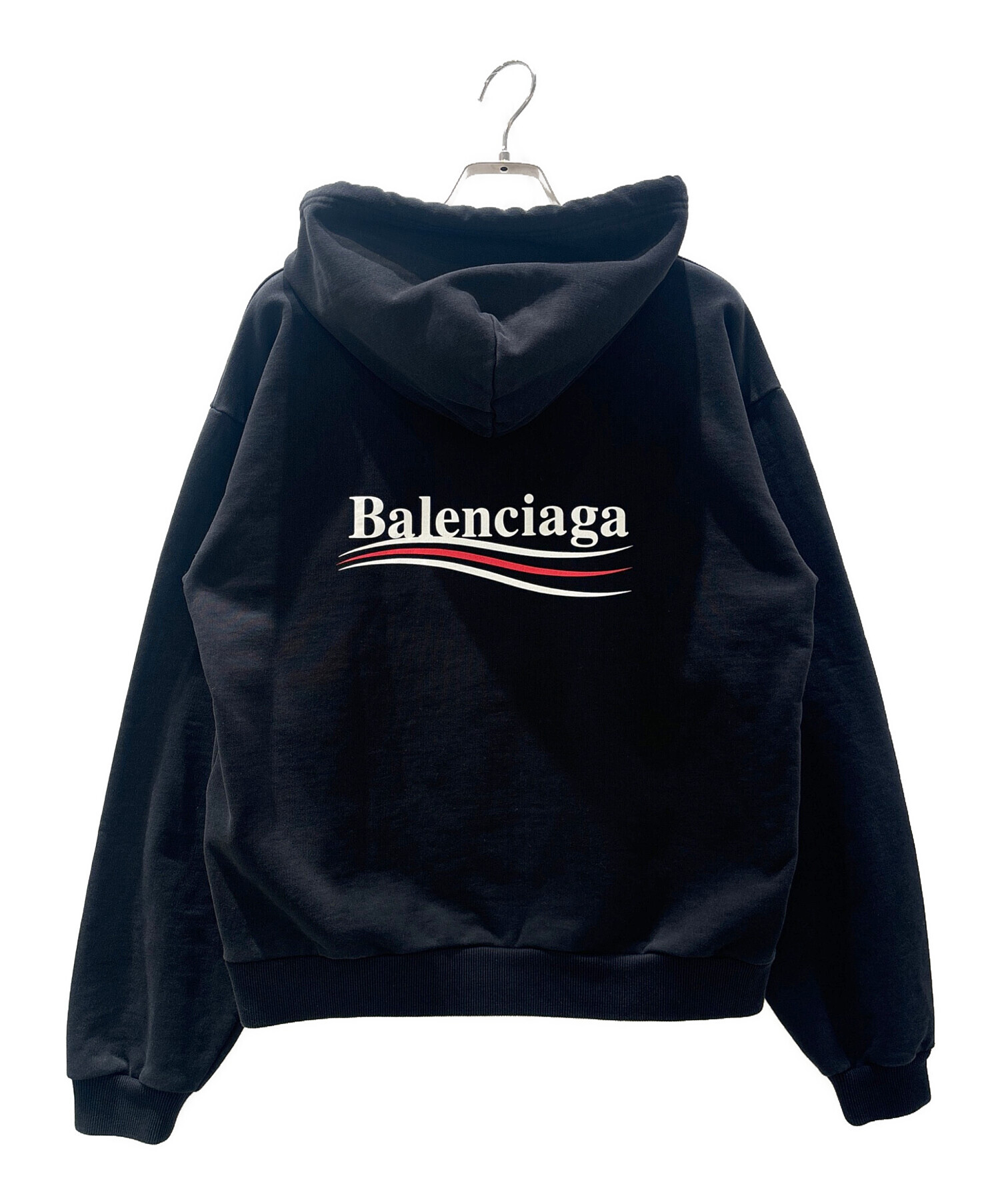 中古・古着通販】BALENCIAGA (バレンシアガ) LOGO PRINTED HOODED 