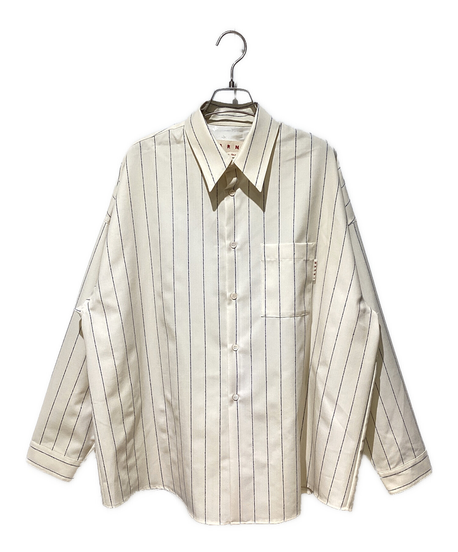 中古・古着通販】MARNI (マルニ) トロピカルウールシャツ アイボリー