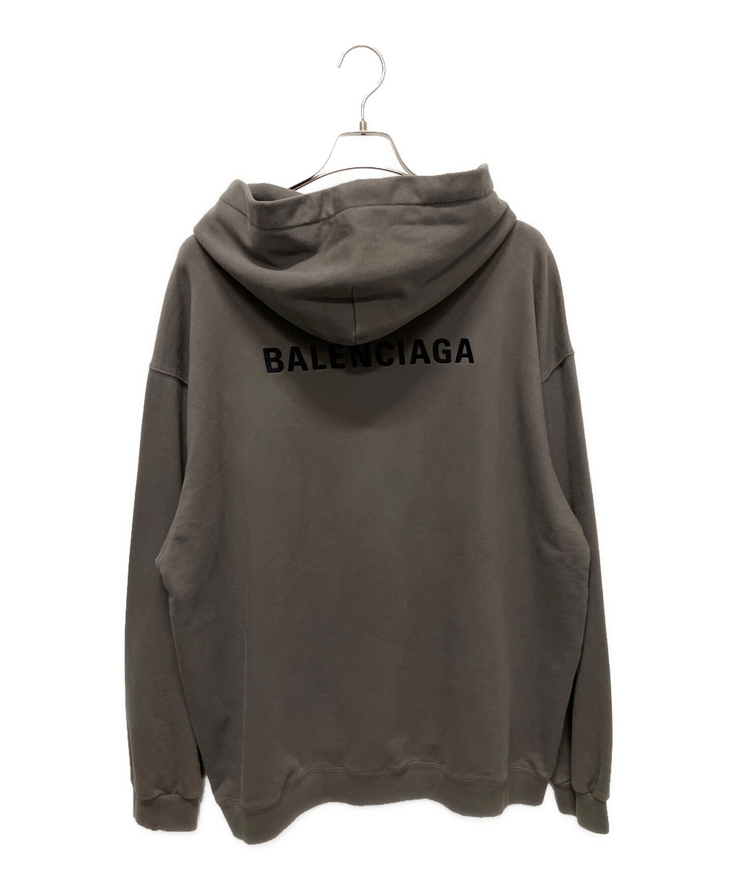 中古・古着通販】BALENCIAGA (バレンシアガ) 刺繍ロゴパーカー グレー 