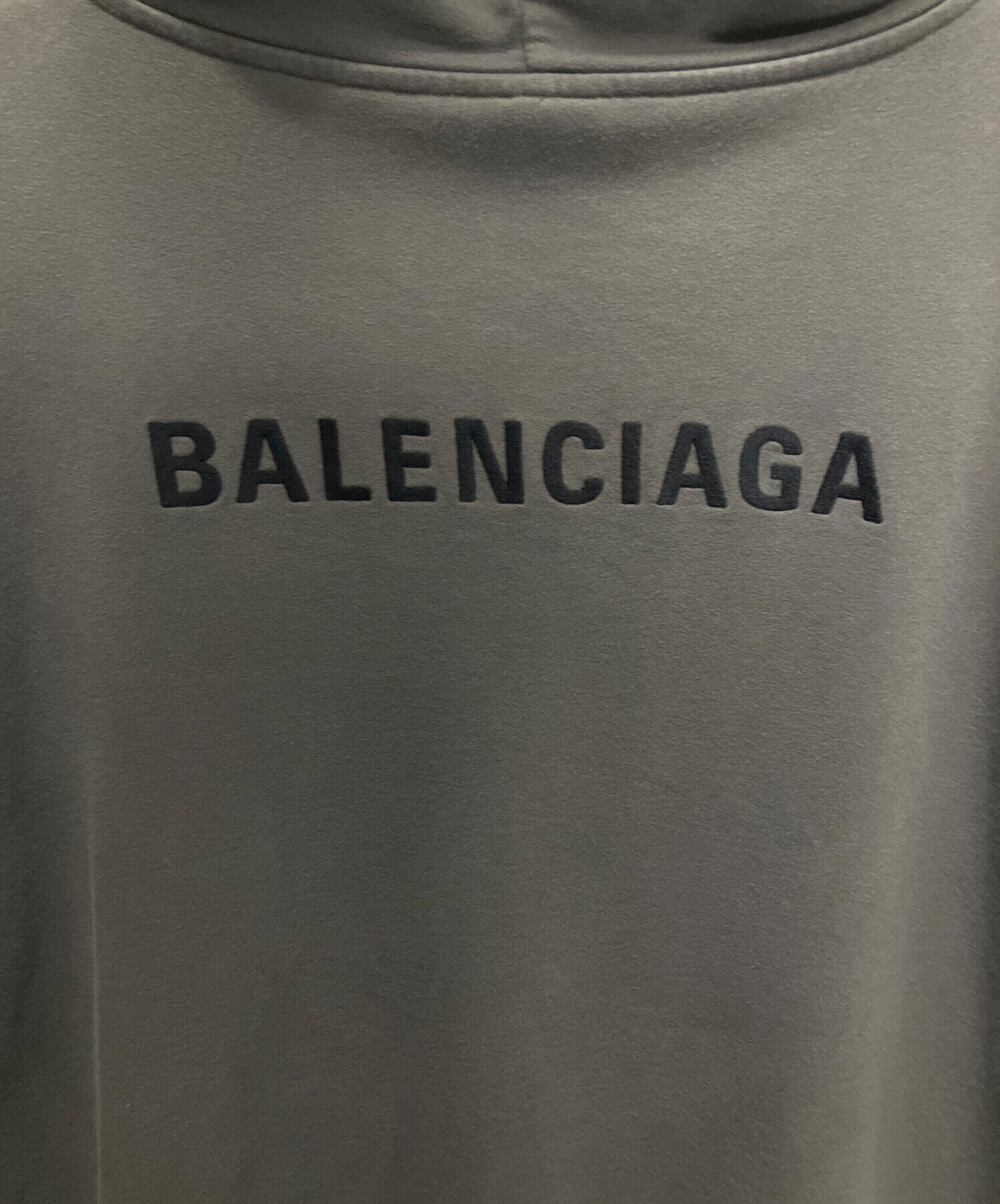 中古・古着通販】BALENCIAGA (バレンシアガ) 刺繍ロゴパーカー グレー