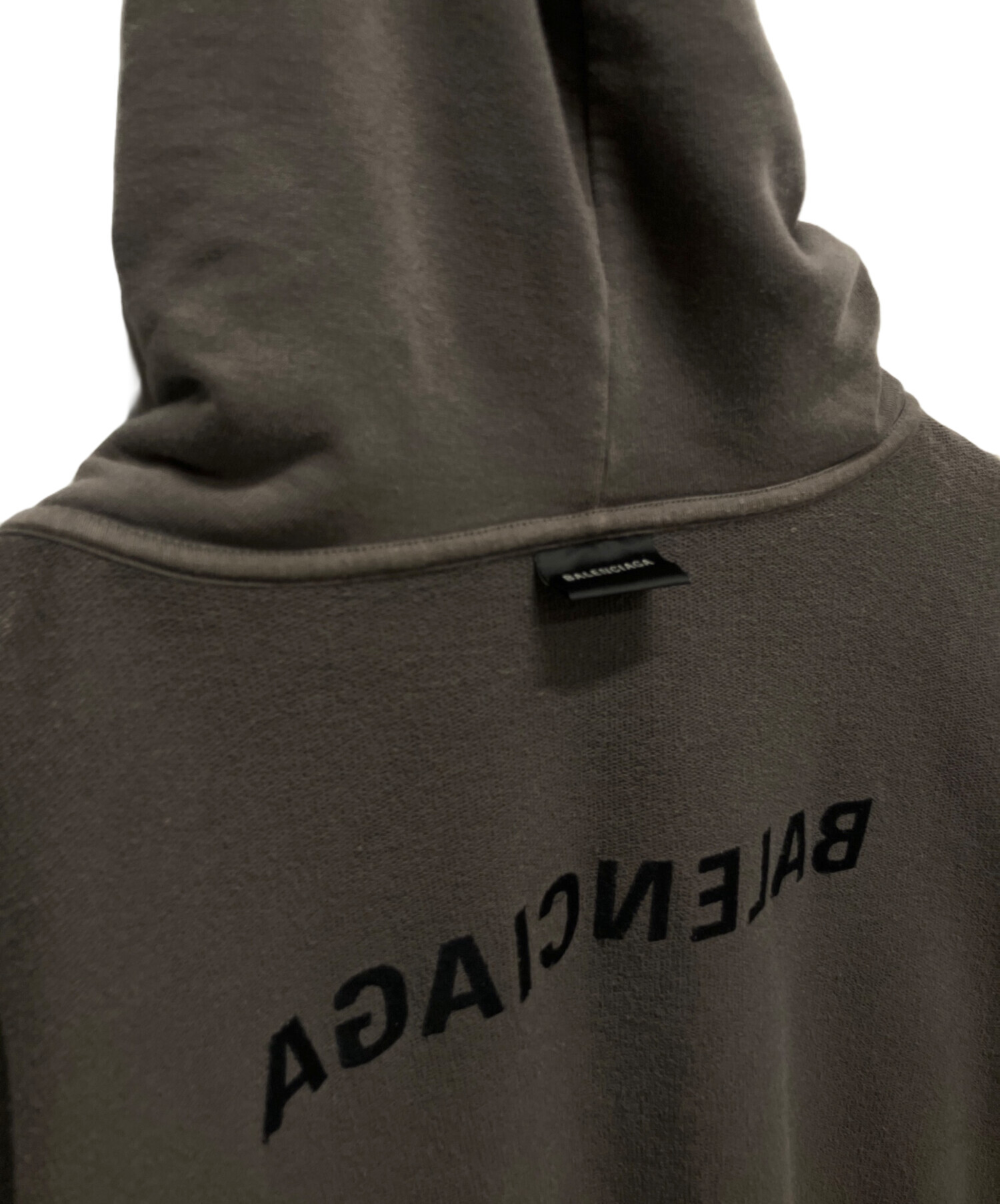 中古・古着通販】BALENCIAGA (バレンシアガ) 刺繍ロゴパーカー グレー