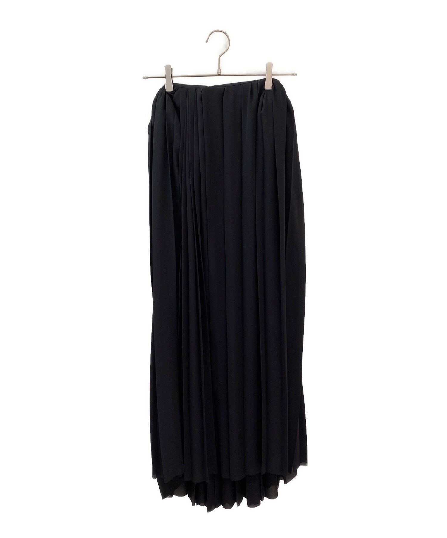 バレンシアガ ブラック プリーツ スカート バレンシアガ 正規 ロゴ