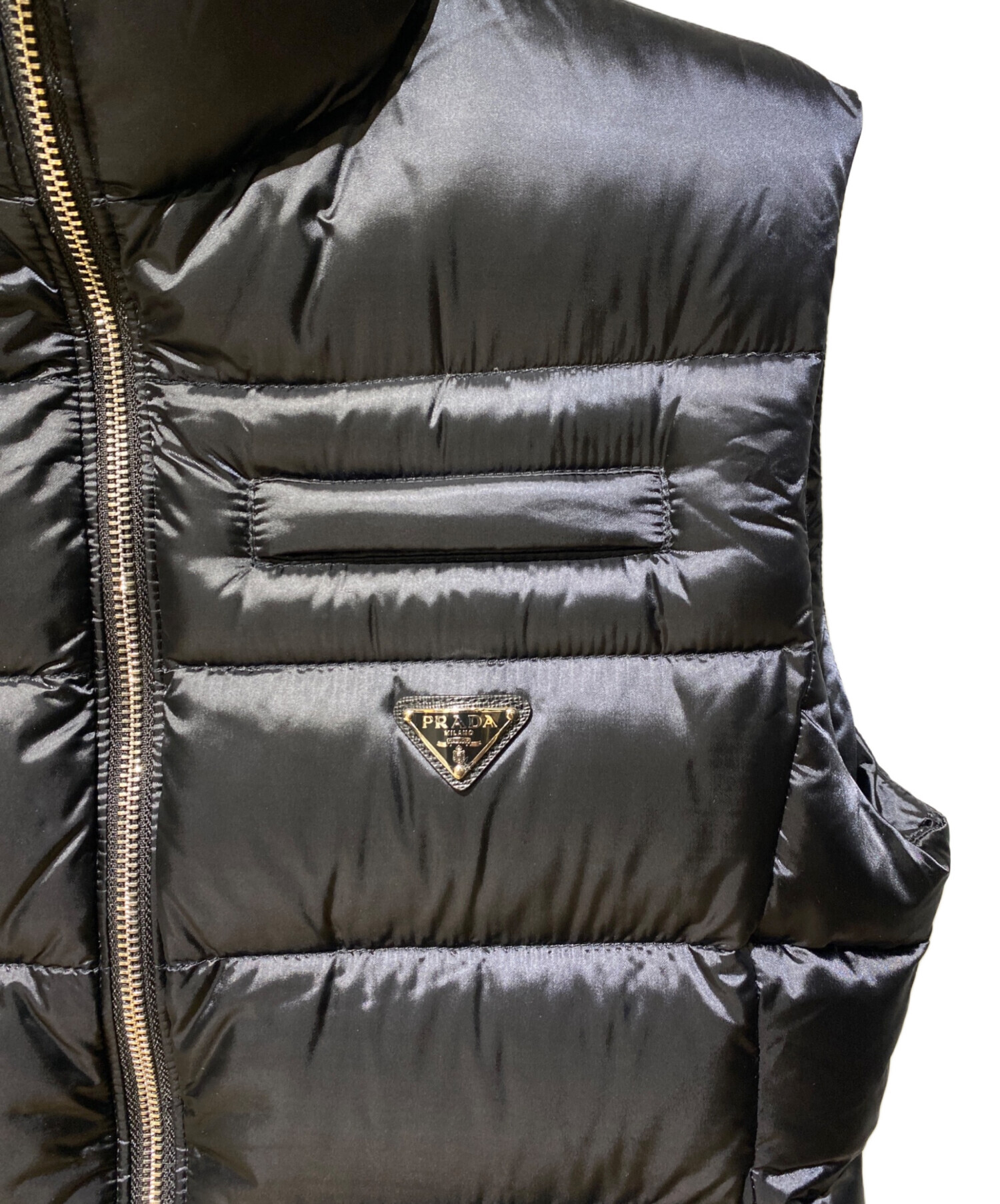 中古・古着通販】PRADA (プラダ) トライアングルロゴダウンベスト
